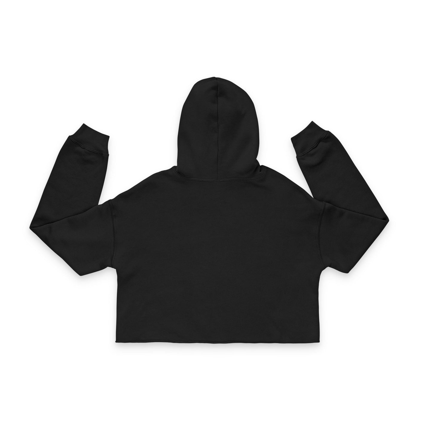 Cropped Hoodie — Olive 'SWAGG MOBB' Star Logo Women's Streetwear