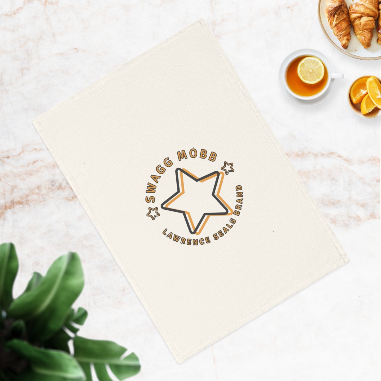 Stylish Cotton Tea Towel with Star Design - Unique Kitchen Decor, Gift for Home, Kitchen Accessory, Festival Table Setting