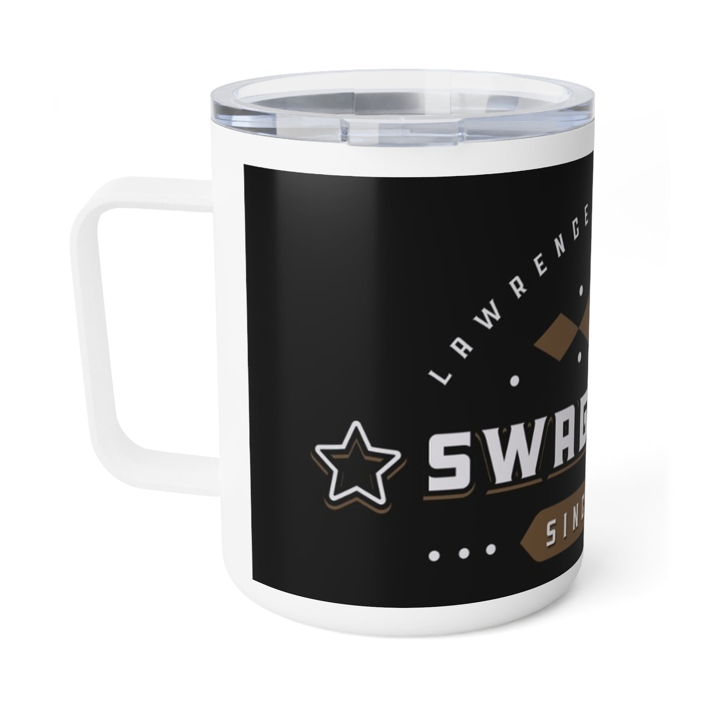 Swagg Mobb 10oz Insulated Coffee Mug — Compact Travel Tumbler with Lid