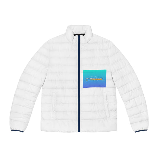 Men's Puffer Jacket with SWAGG MOBB Design | Trendy Outerwear, Stylish Winter Jacket, Gender-Neutral Fashion, Gift for Him, Cool Streetwear