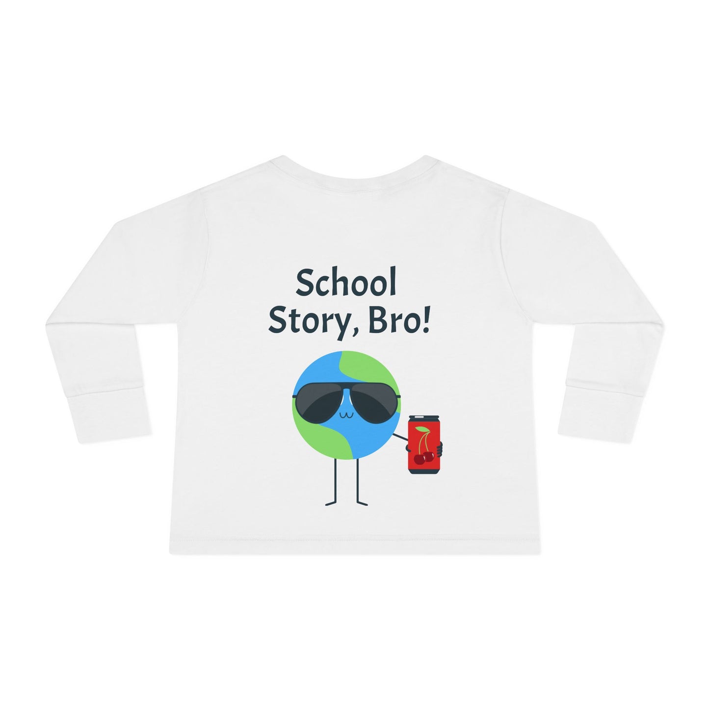 Toddler Long Sleeve Tee — "Squad Vibes" Stars Graphic Kids Shirt