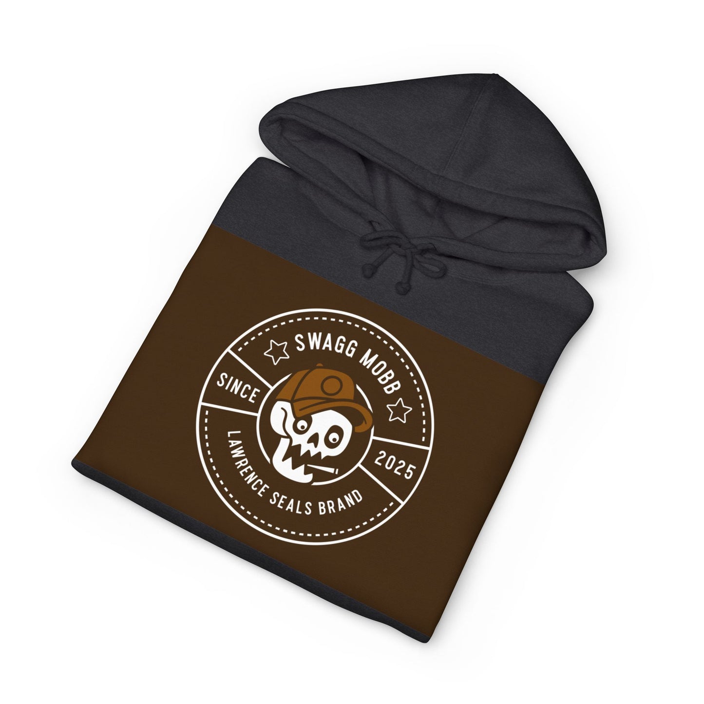Skull Badge Hoodie – Stoner's Daily Brew Coffee Logo Sweatshirt