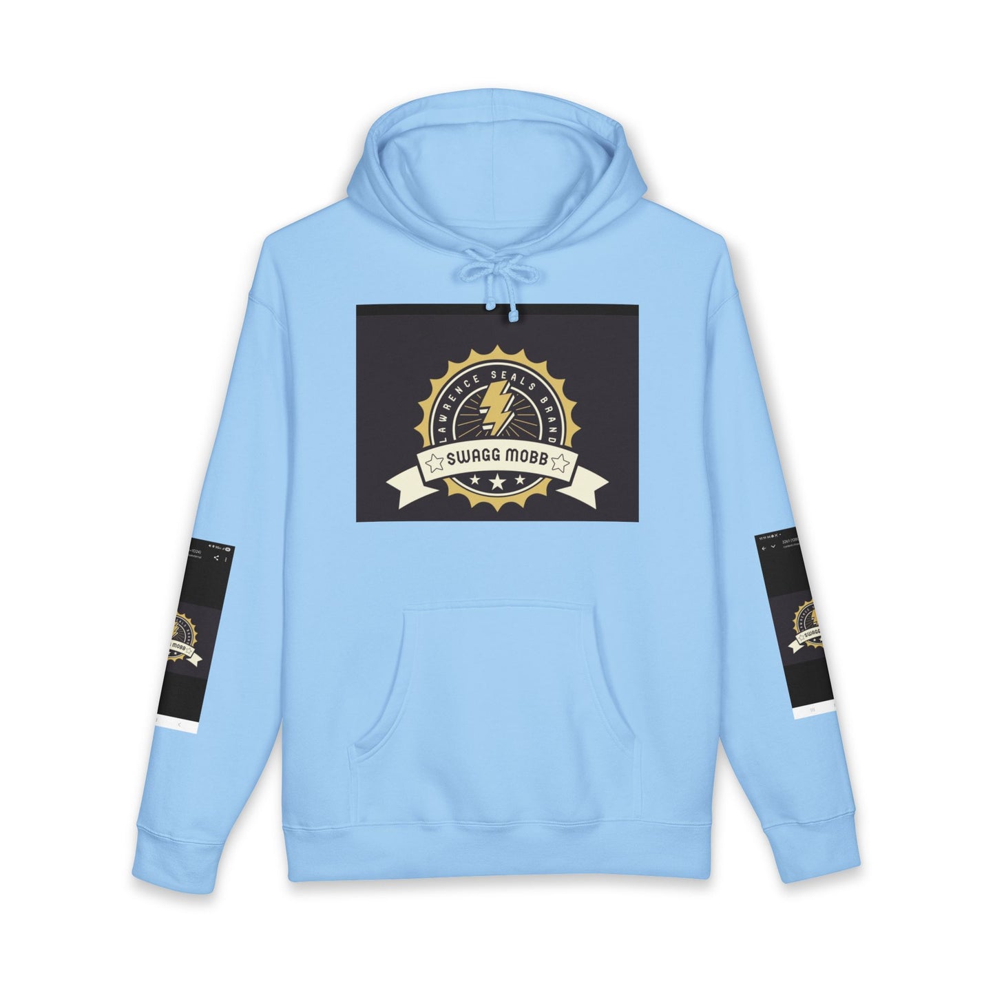 Swagg Mobz Lightning Logo Hoodie — Vintage Badge Graphic Hoodie