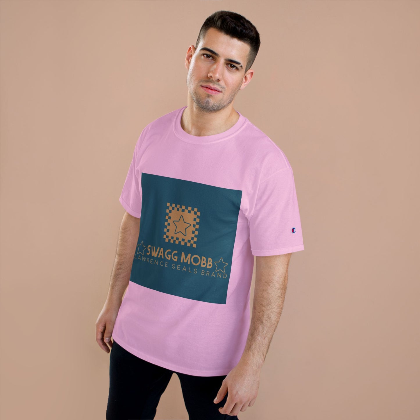 Champion T-Shirt — Swagg Mobb Logo Graphic Tee