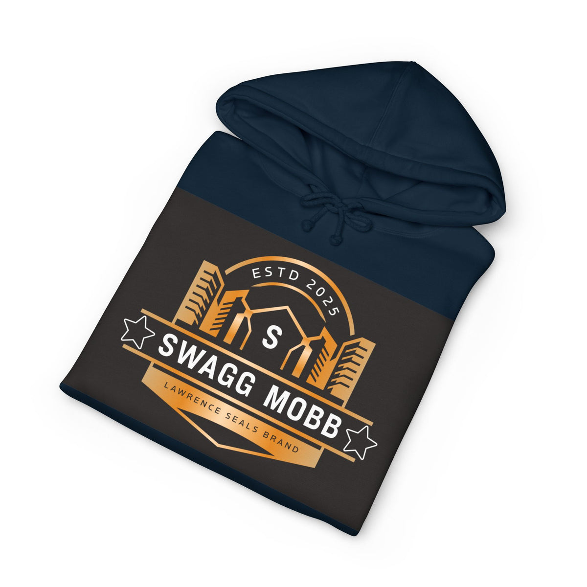 Swagg Mobb Crest Hoodie — Vintage Urban Logo Pullover