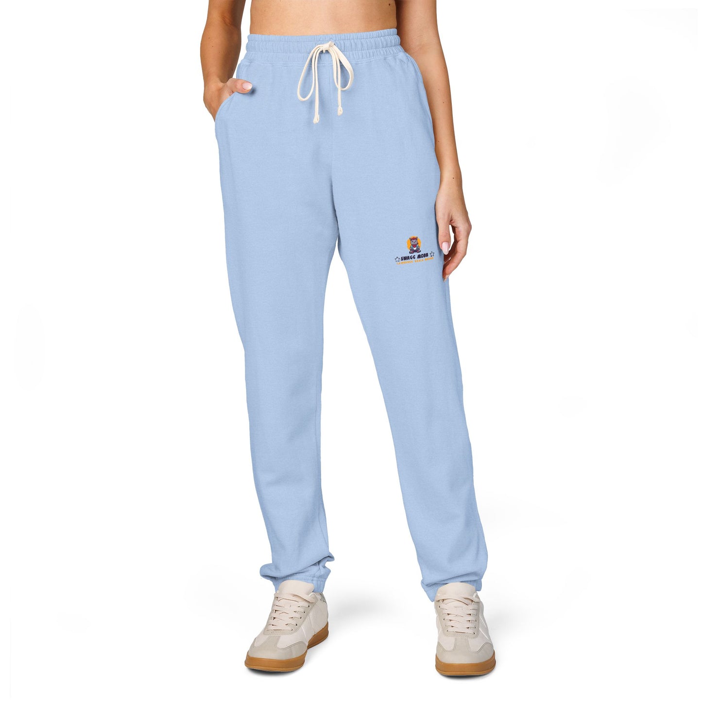 Comfortable Unisex Garment-Dyed Fleece Sweatpants with Casual Style