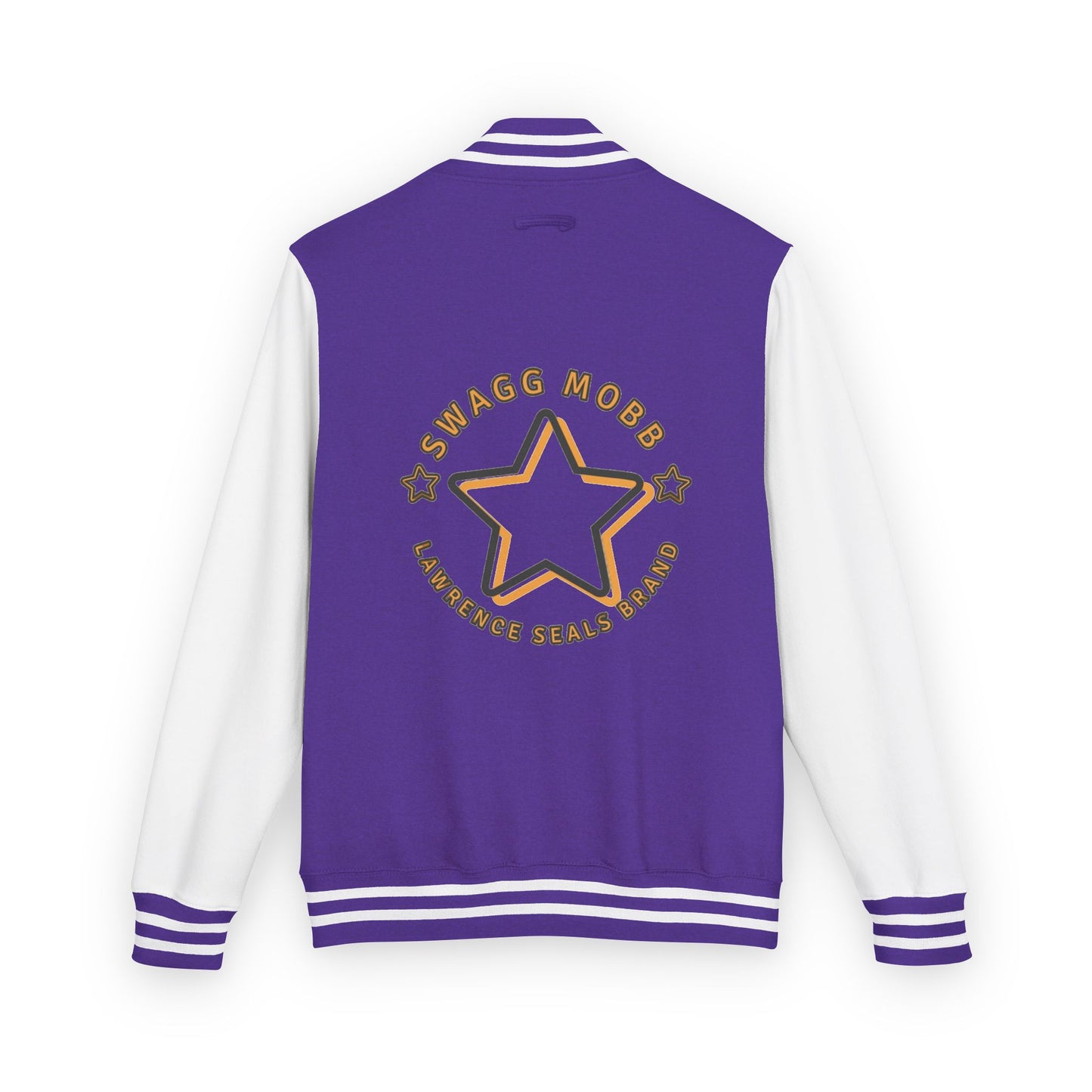Unisex Heavyweight Letterman Jacket - Stylish Star & Badge Design, Sports Apparel, Cozy Layer, Perfect Gift for Graduations, Birthdays