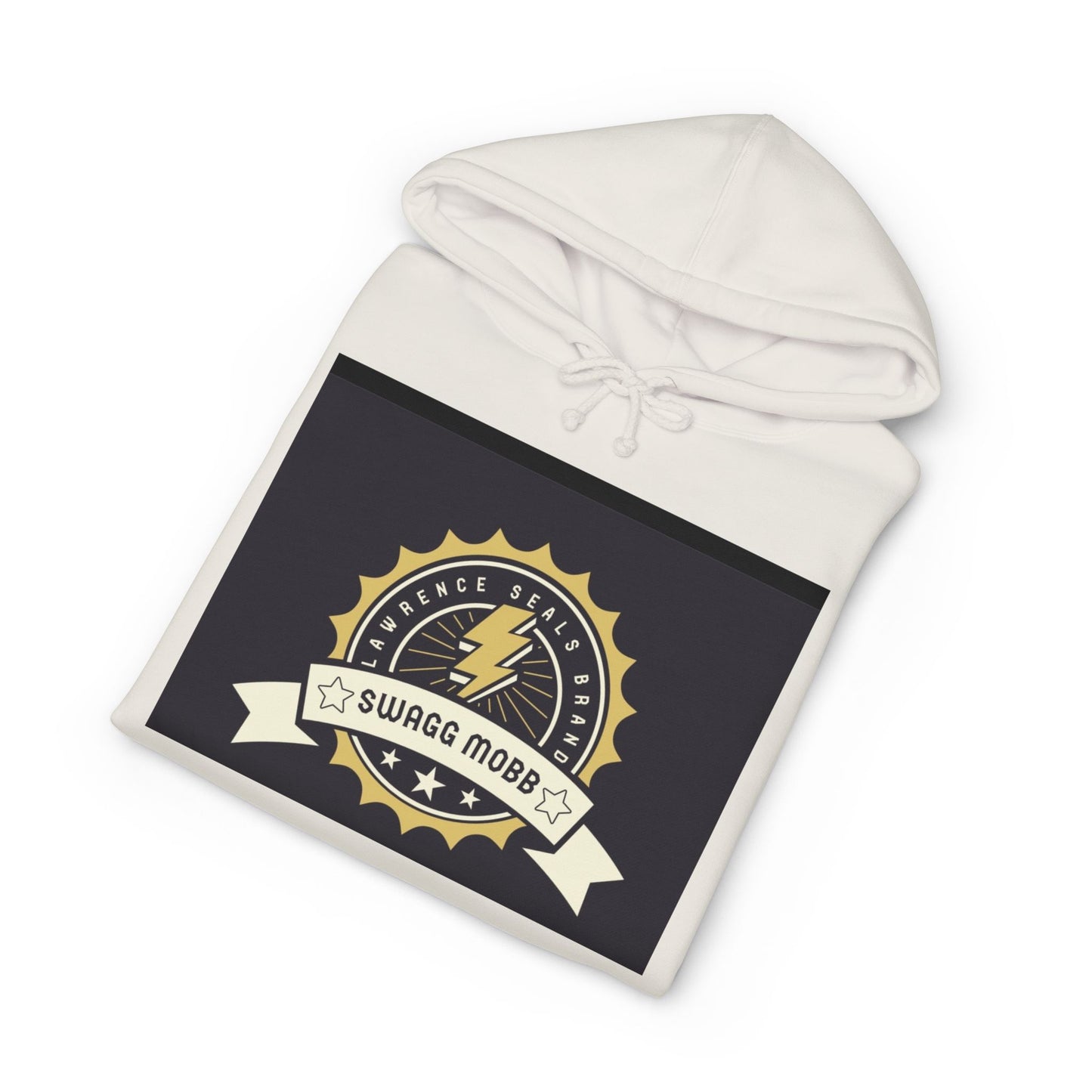 Swagg Mobz Lightning Logo Hoodie — Vintage Badge Graphic Hoodie