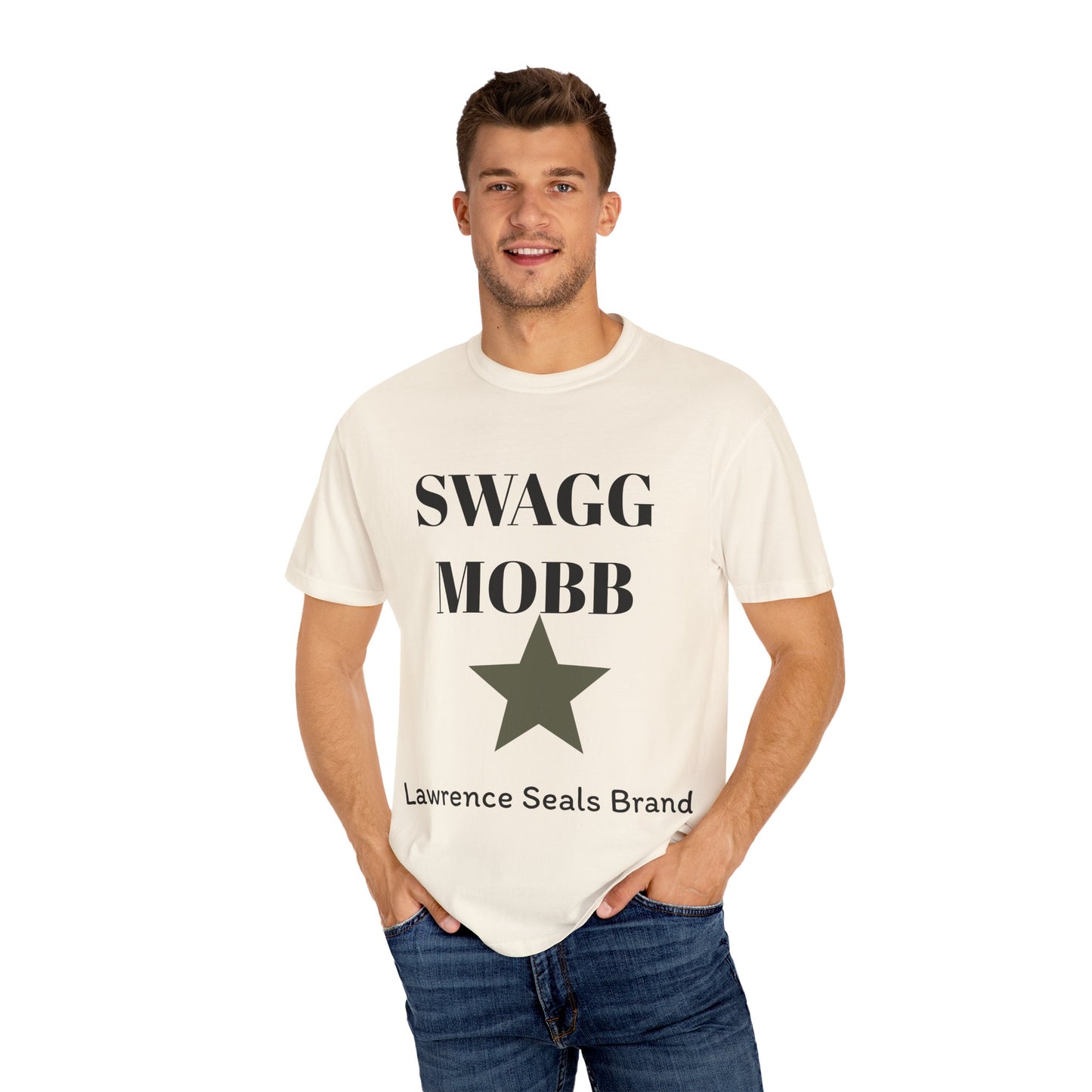 Stylish SWAGG 10BB Unisex Garment-Dyed T-Shirt, Casual Wear, Streetwear, Gift for Him/Her, Comfortable Everyday Tee