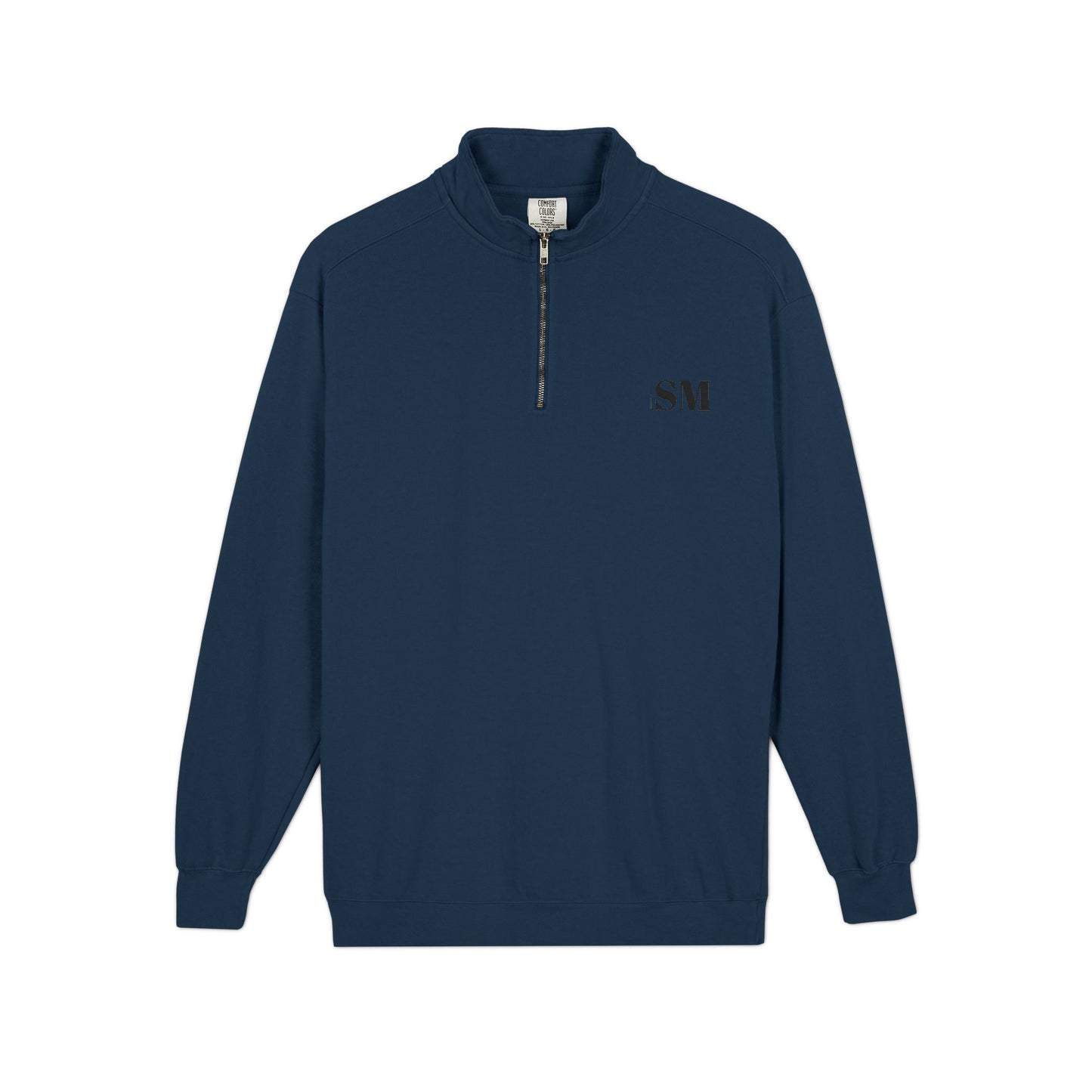 Quarter-Zip Sweatshirt — Vintage Crest "Always Forward" Chest Logo