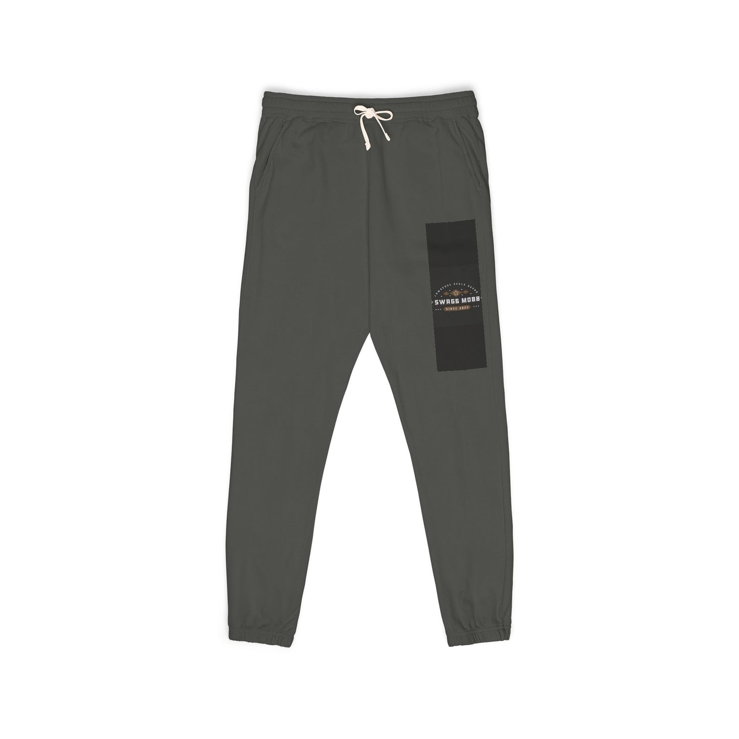 Fleece Sweatpants — Rustic Patch 'Coastal Riders' Graphic