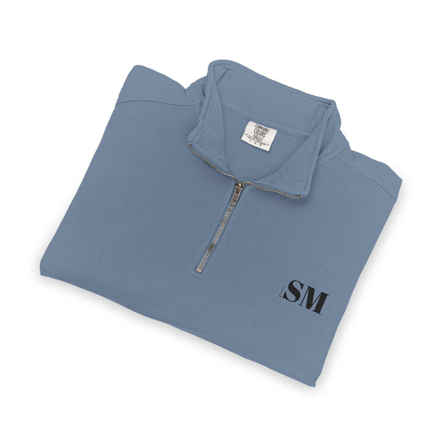 Quarter-Zip Sweatshirt — Vintage Crest "Always Forward" Chest Logo