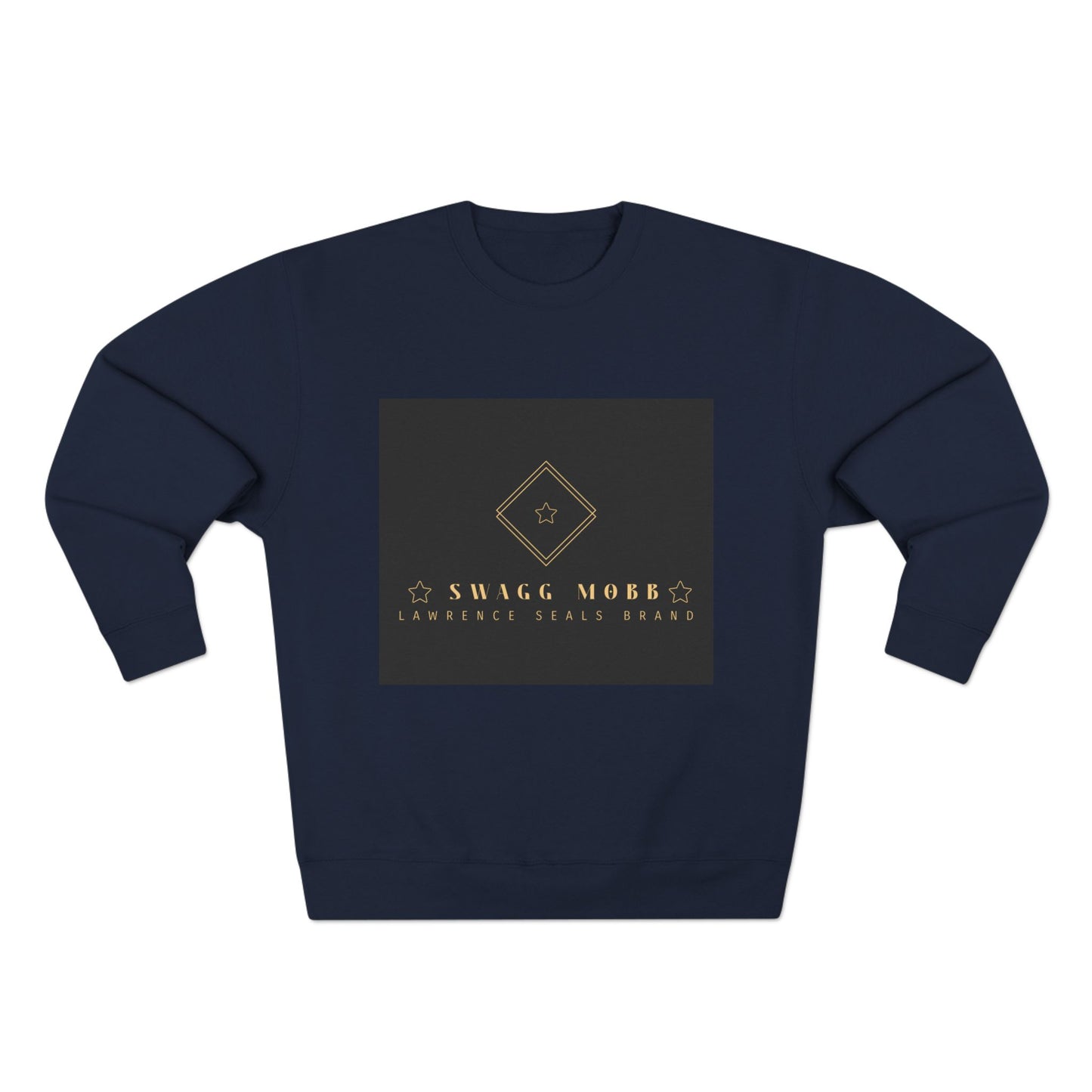 Luxury Logo Sweatshirt — Gold Emblem Crewneck