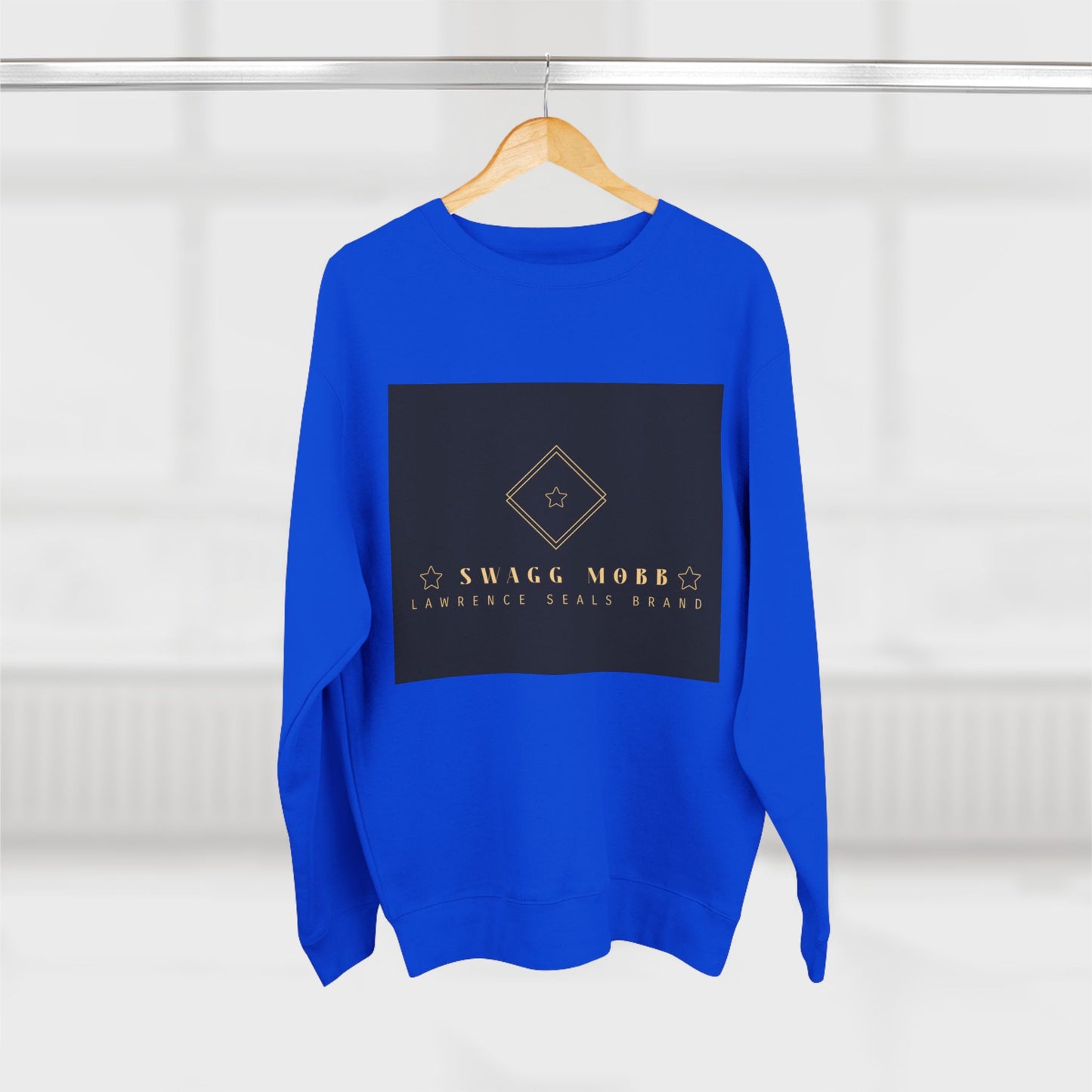 Luxury Logo Sweatshirt — Gold Emblem Crewneck