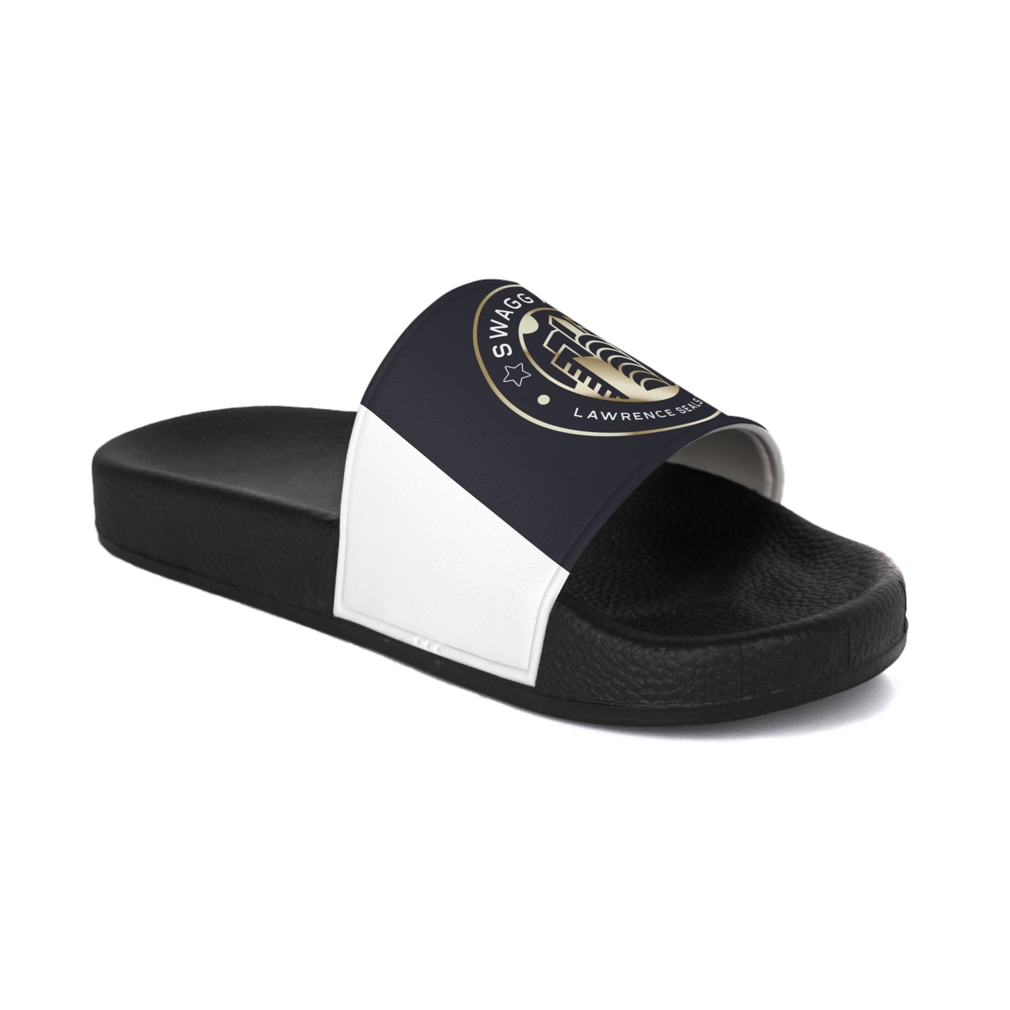 Slide Sandals — Retro Microphone 'Swag Mode' Logo Slides for Men