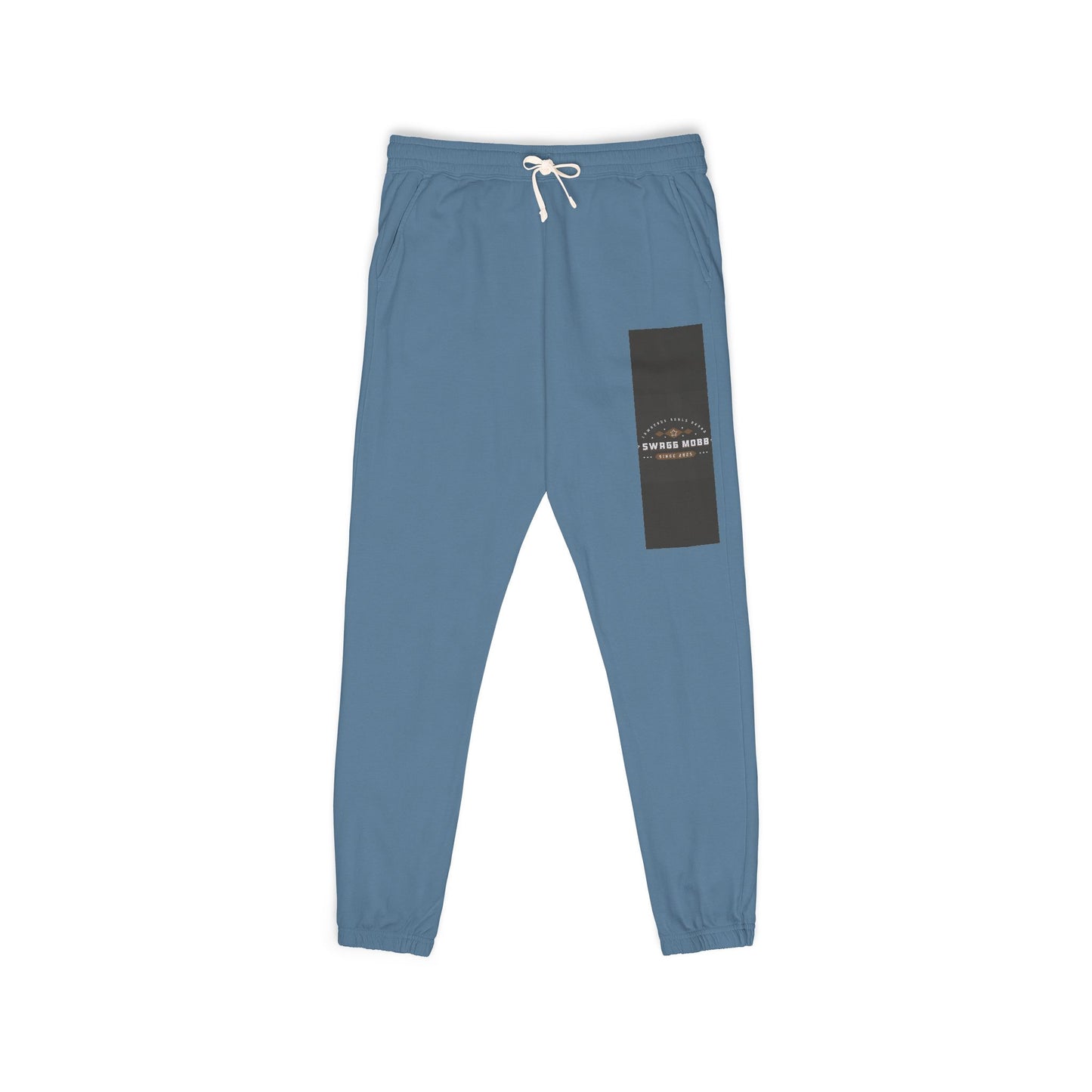 Fleece Sweatpants — Rustic Patch 'Coastal Riders' Graphic
