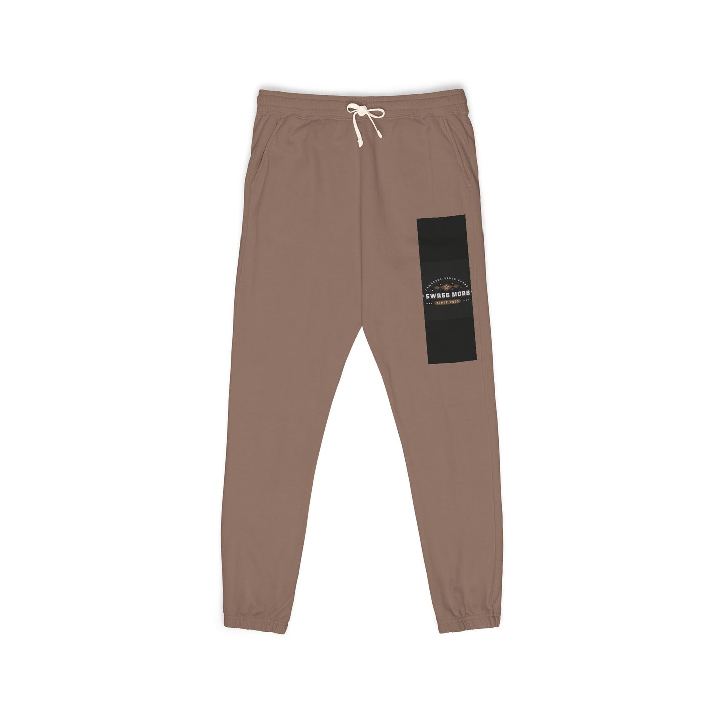 Fleece Sweatpants — Rustic Patch 'Coastal Riders' Graphic