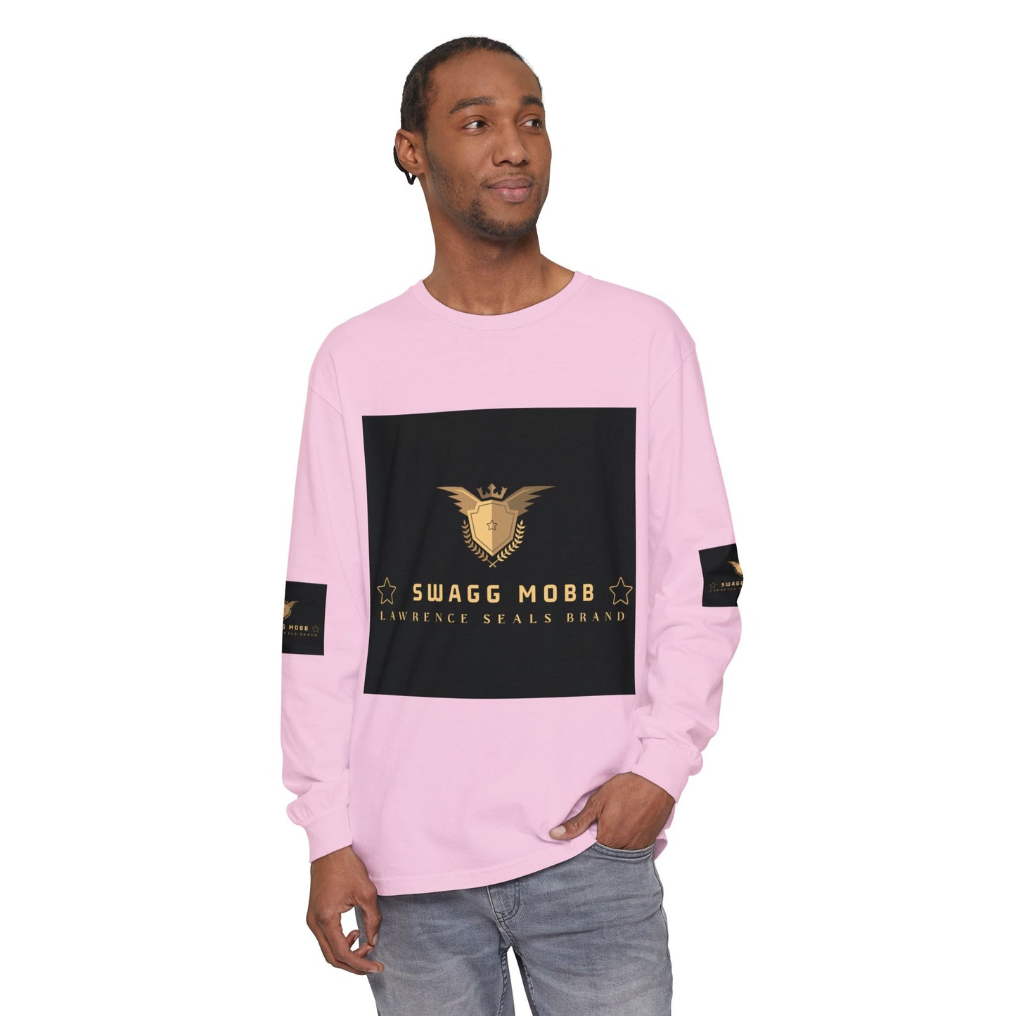 Swagg Mobb Eagle Logo Long Sleeve T-Shirt