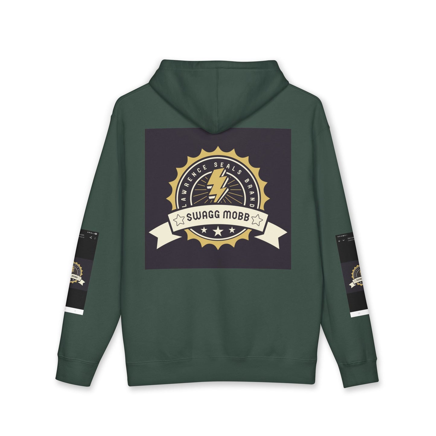 Swagg Mobz Lightning Logo Hoodie — Vintage Badge Graphic Hoodie