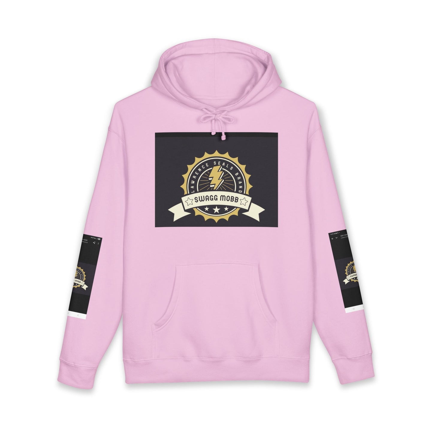 Swagg Mobz Lightning Logo Hoodie — Vintage Badge Graphic Hoodie