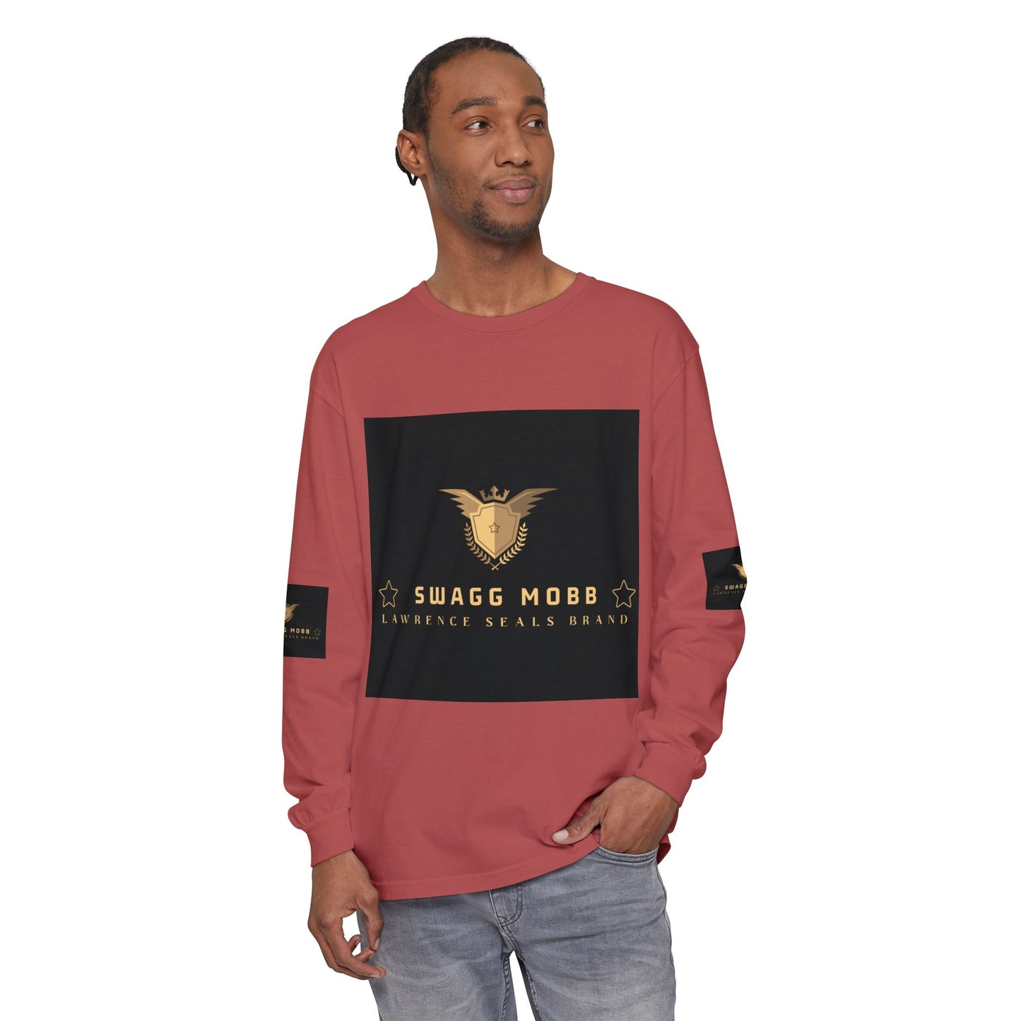 Swagg Mobb Eagle Logo Long Sleeve T-Shirt