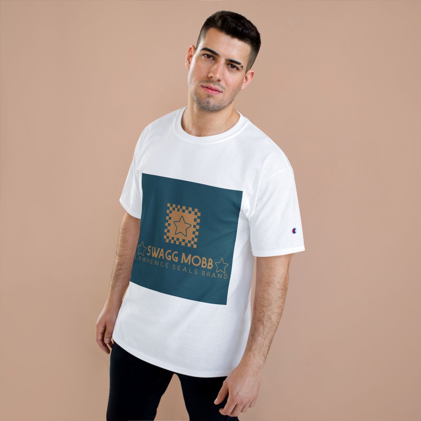 Champion T-Shirt — Swagg Mobb Logo Graphic Tee