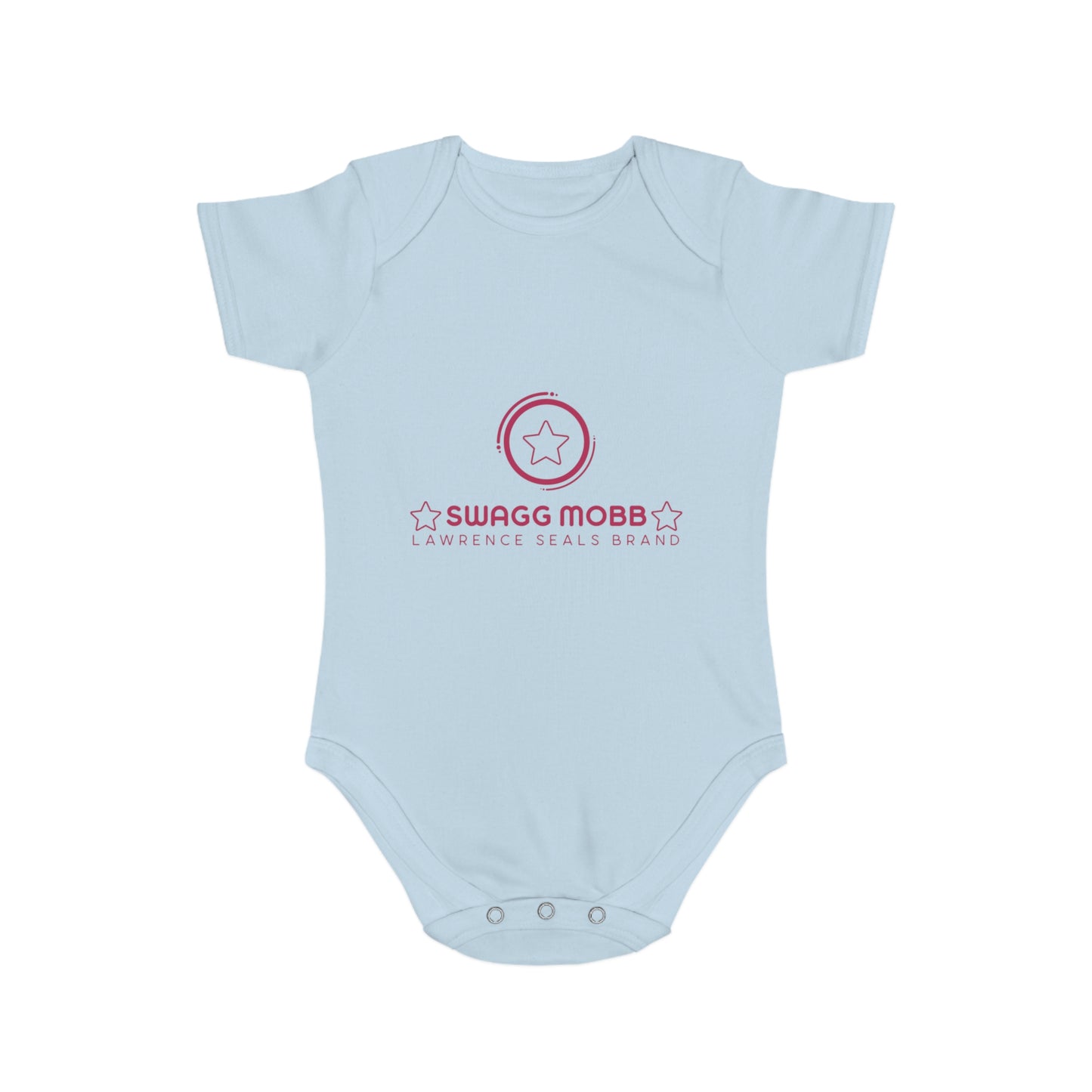Baby Bodysuit - Pink "Swagg Mobb" Logo Infant Onesie