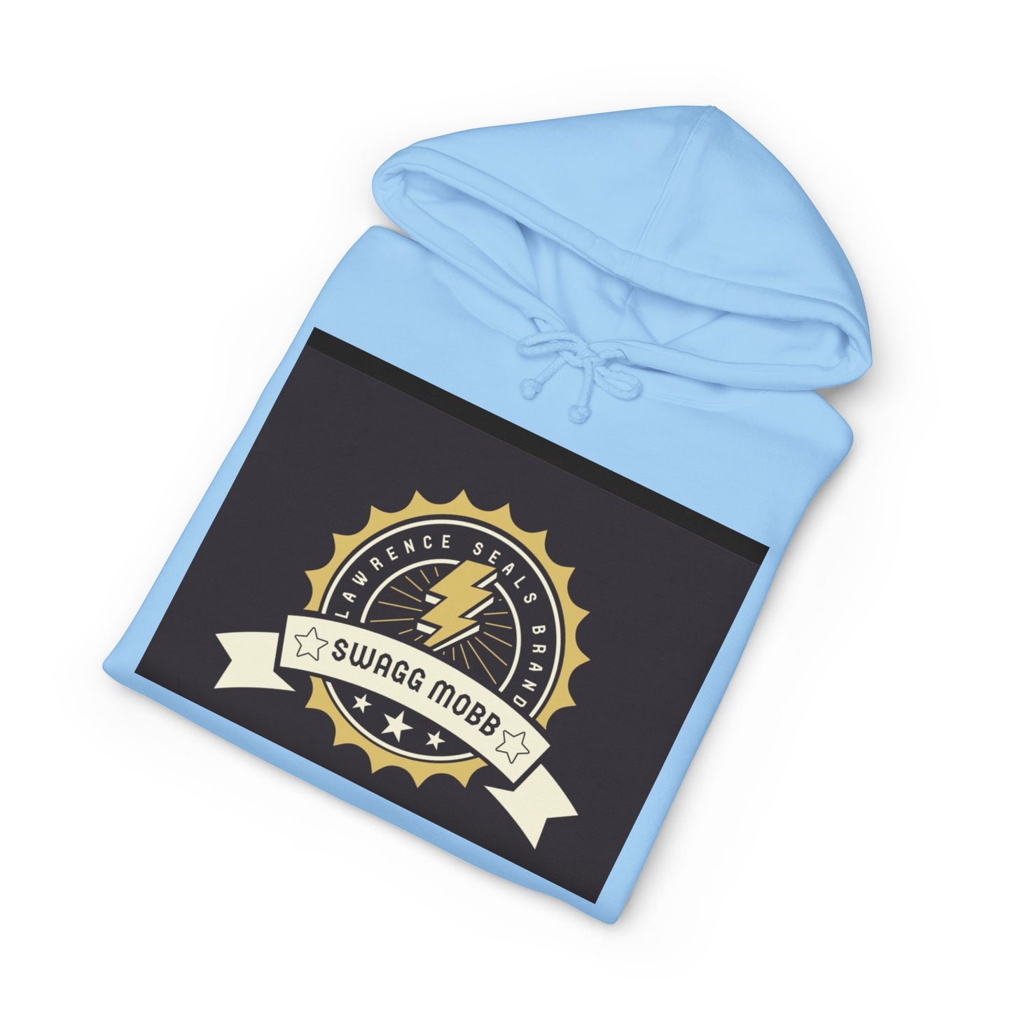Swagg Mobz Lightning Logo Hoodie — Vintage Badge Graphic Hoodie
