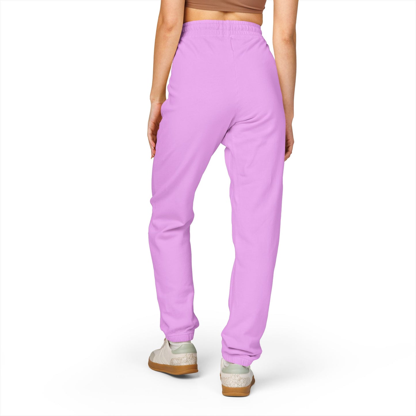 Comfortable Unisex Garment-Dyed Fleece Sweatpants with Casual Style