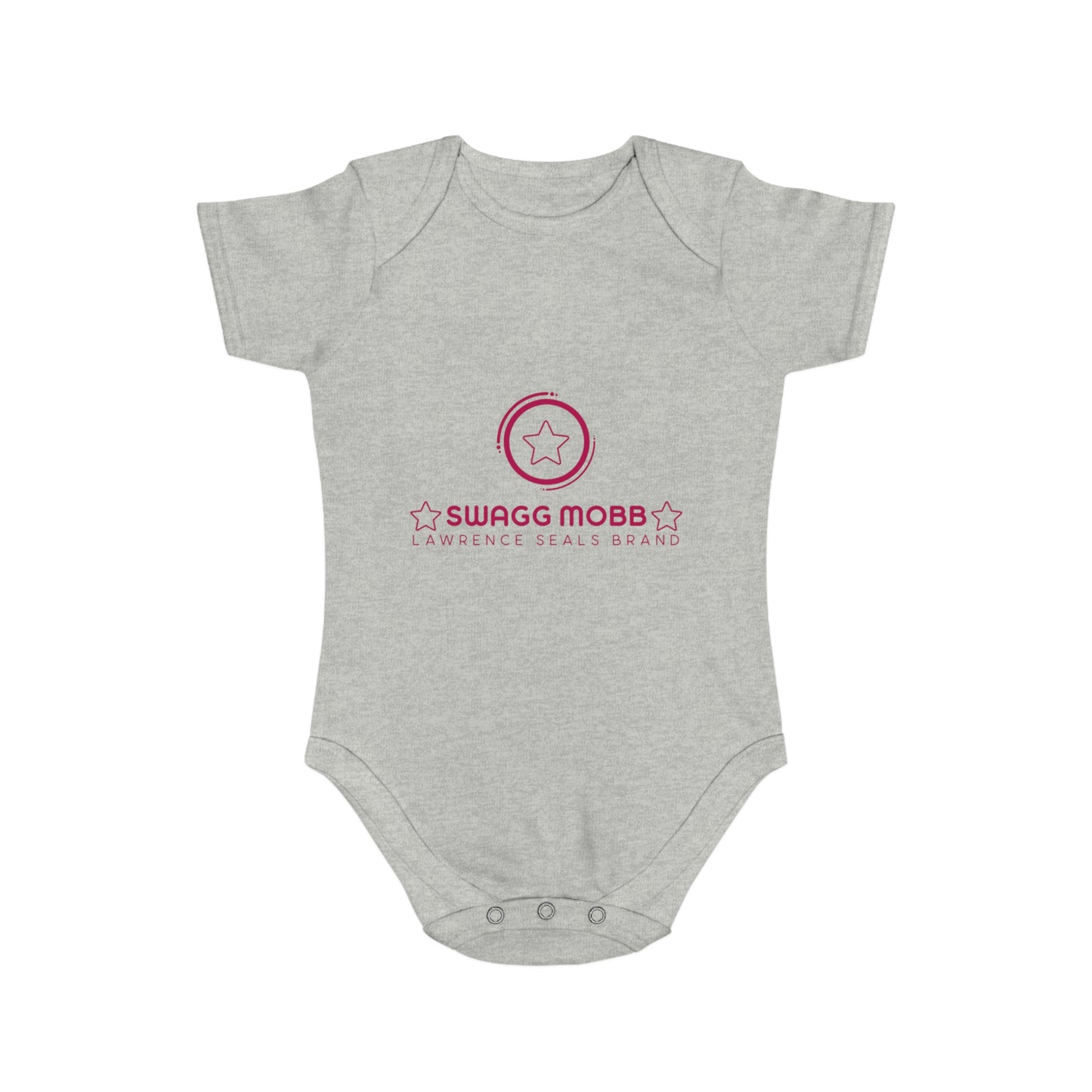Baby Bodysuit - Pink "Swagg Mobb" Logo Infant Onesie