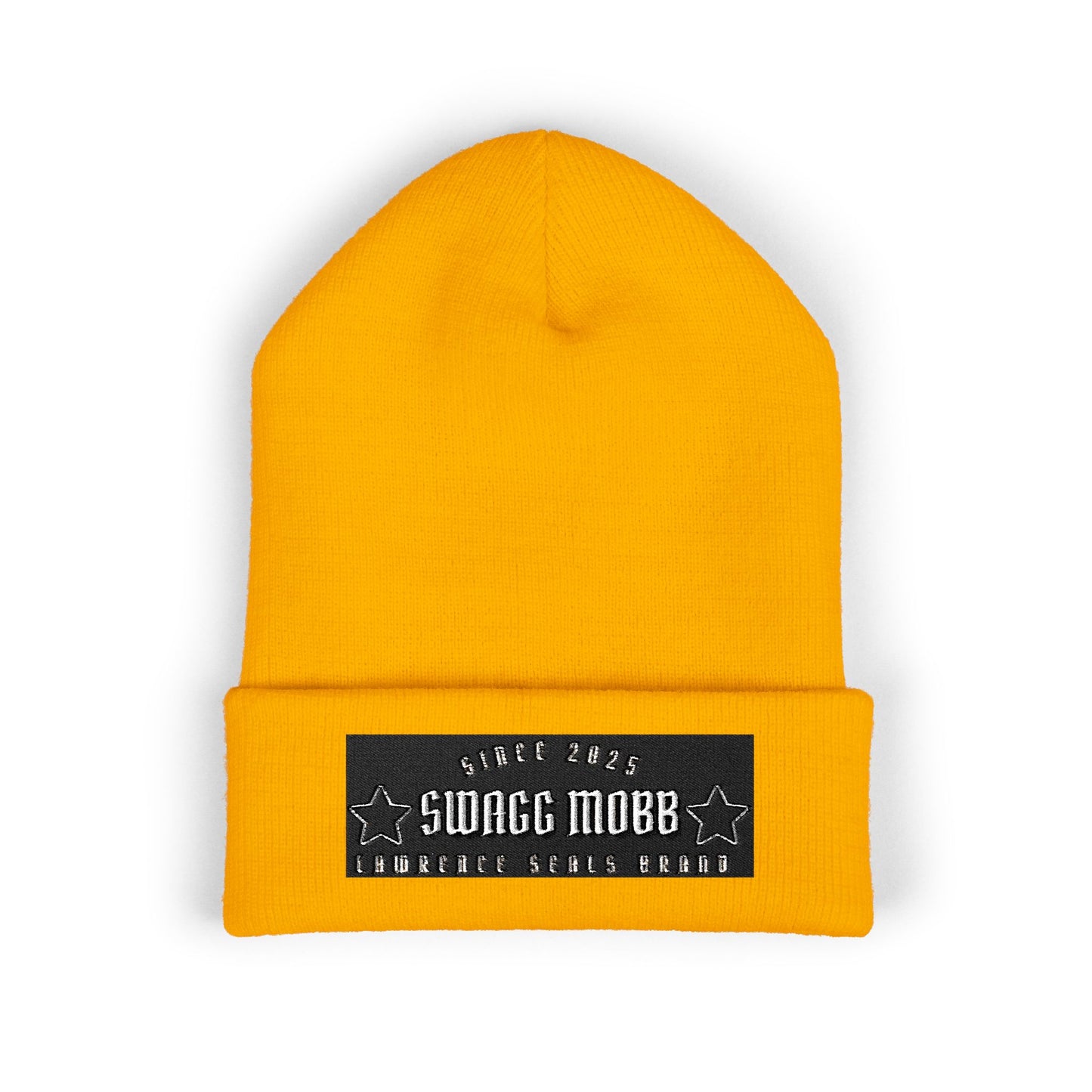 Classic Cuffed Beanie with Embroidered Design - Trendy Winter Hat, Gift for Him/Her, Cozy Accessories, Streetwear Style