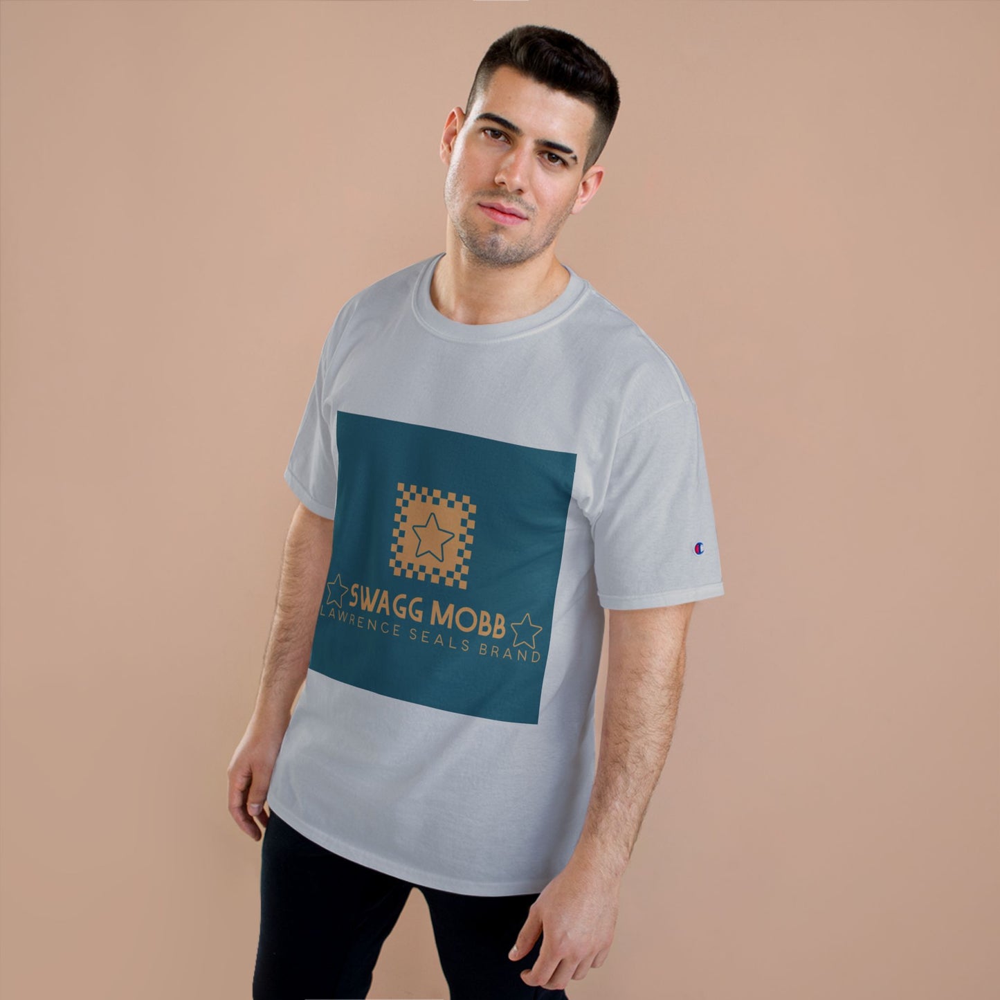 Champion T-Shirt — Swagg Mobb Logo Graphic Tee