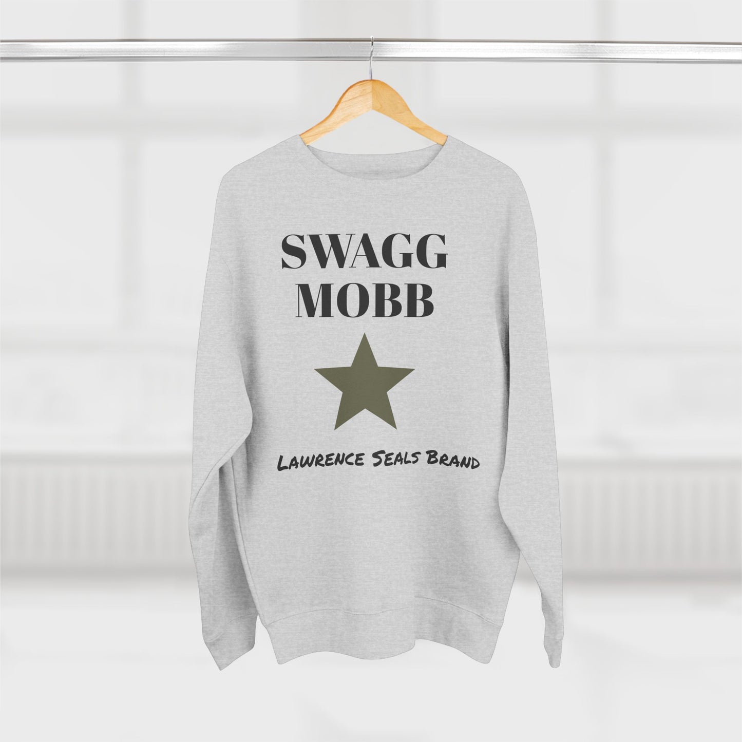 Trendy Unisex Crewneck Sweatshirt - SWAGG MOBB - Casual Style, Gift for Friends, Streetwear, Everyday Wear, Fashion Enthusiast