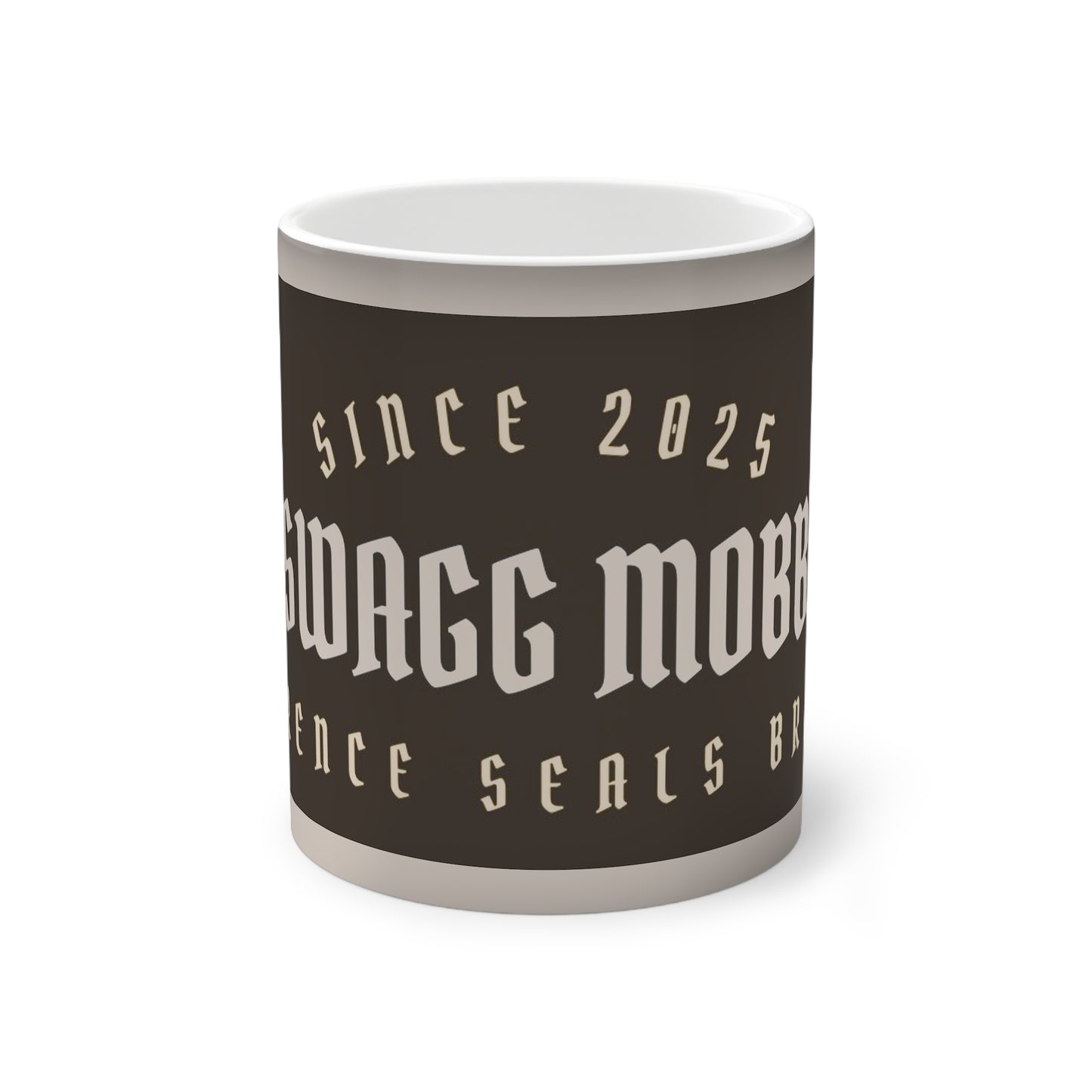 Color-Changing Mug - SWAGG MOBB, Unique Gift for Coffee Lovers, Heat Reactive Cup, Customizable Mug, Trendy Drinkware, Perfect for [...]