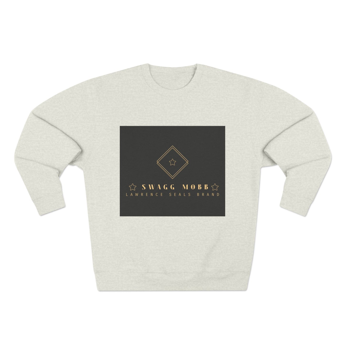 Luxury Logo Sweatshirt — Gold Emblem Crewneck