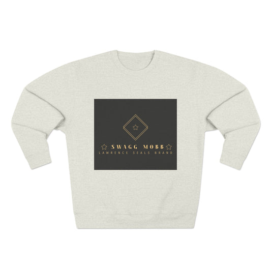 Luxury Logo Sweatshirt — Gold Emblem Crewneck