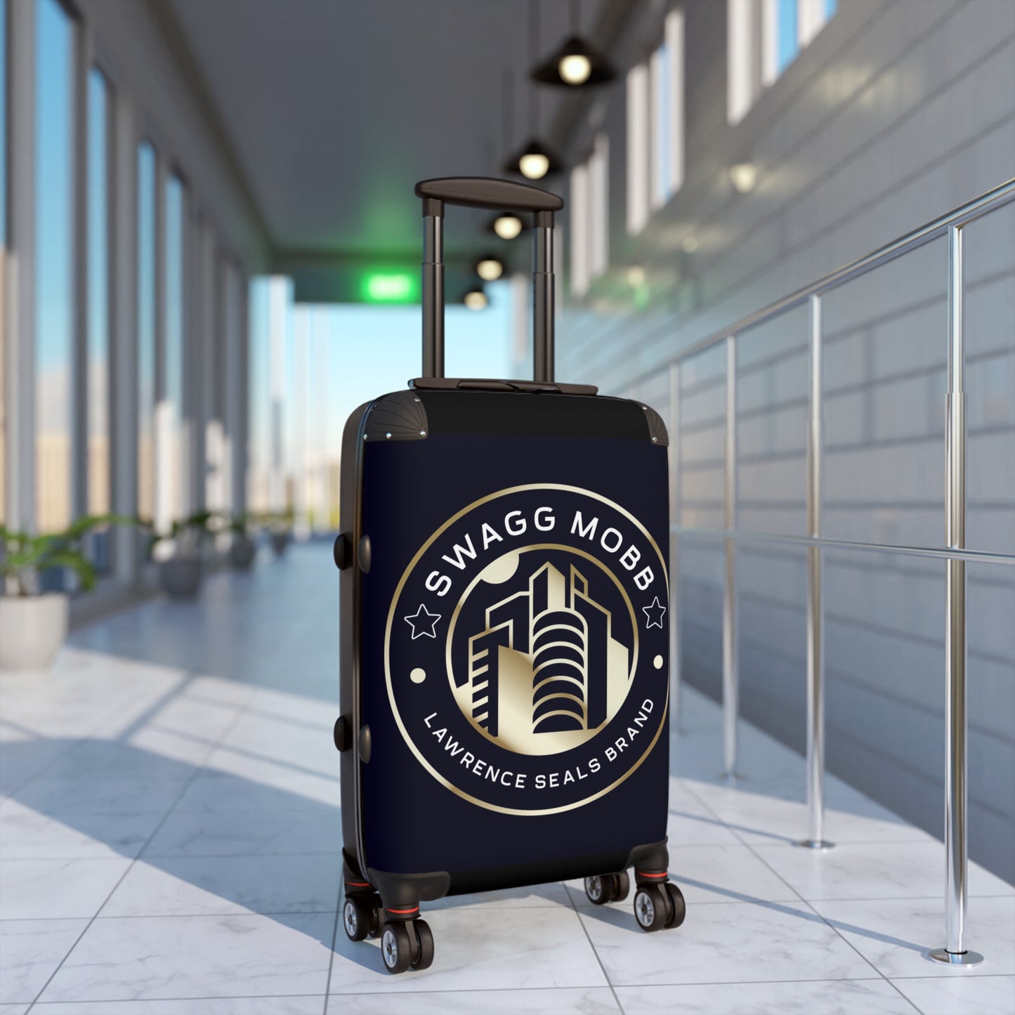 Wagg Mob Cityscape Suitcase – Lawrence Seals Brand Travel Luggage