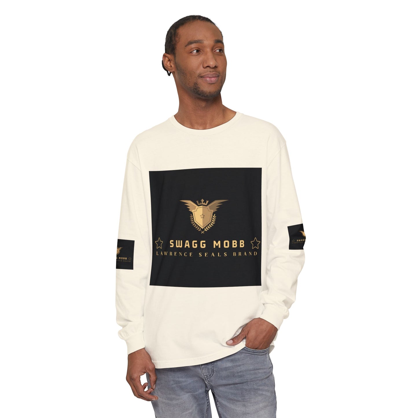 Swagg Mobb Eagle Logo Long Sleeve T-Shirt