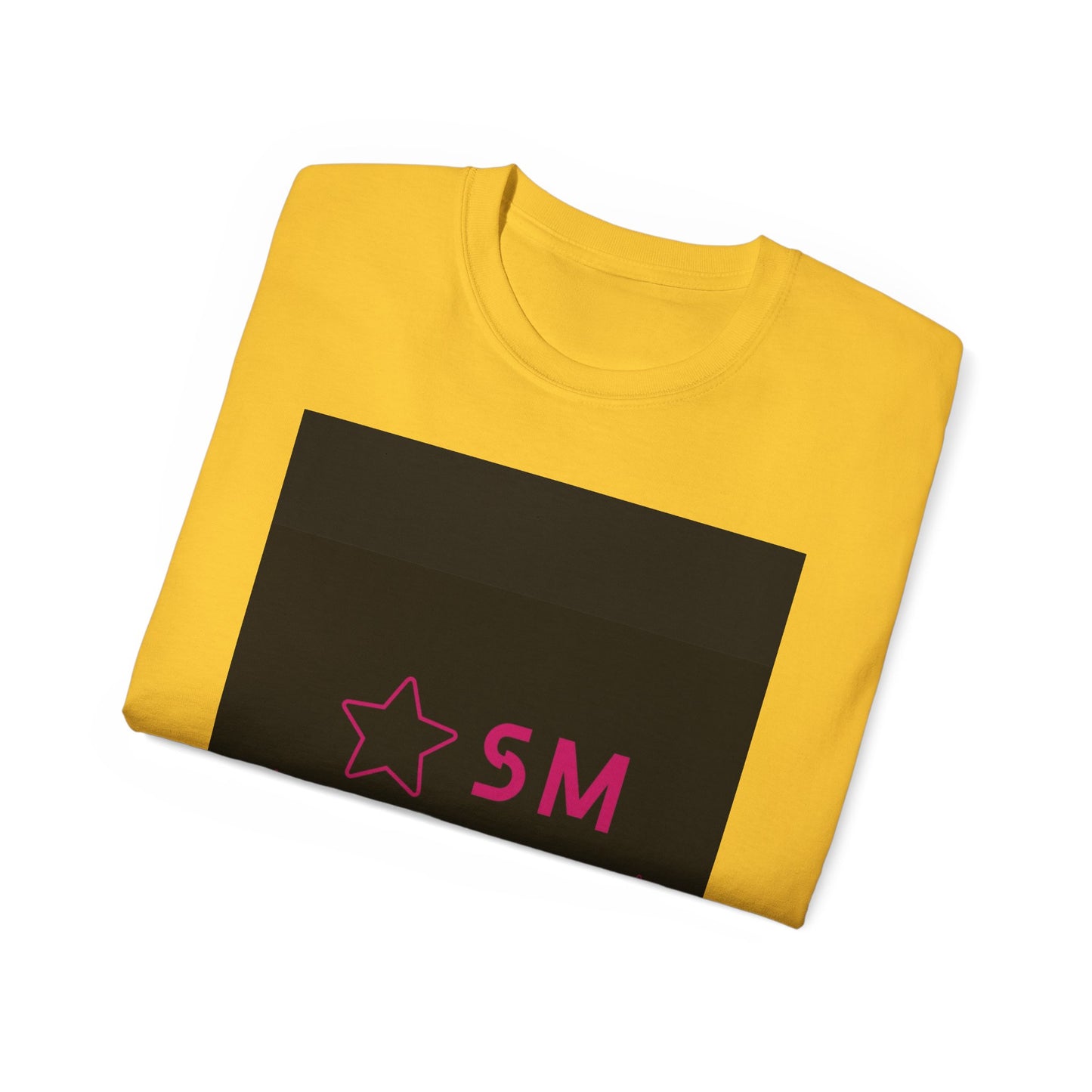 SM Swagg Mobb Logo Tee — Pink Star Logo Cotton T-Shirt
