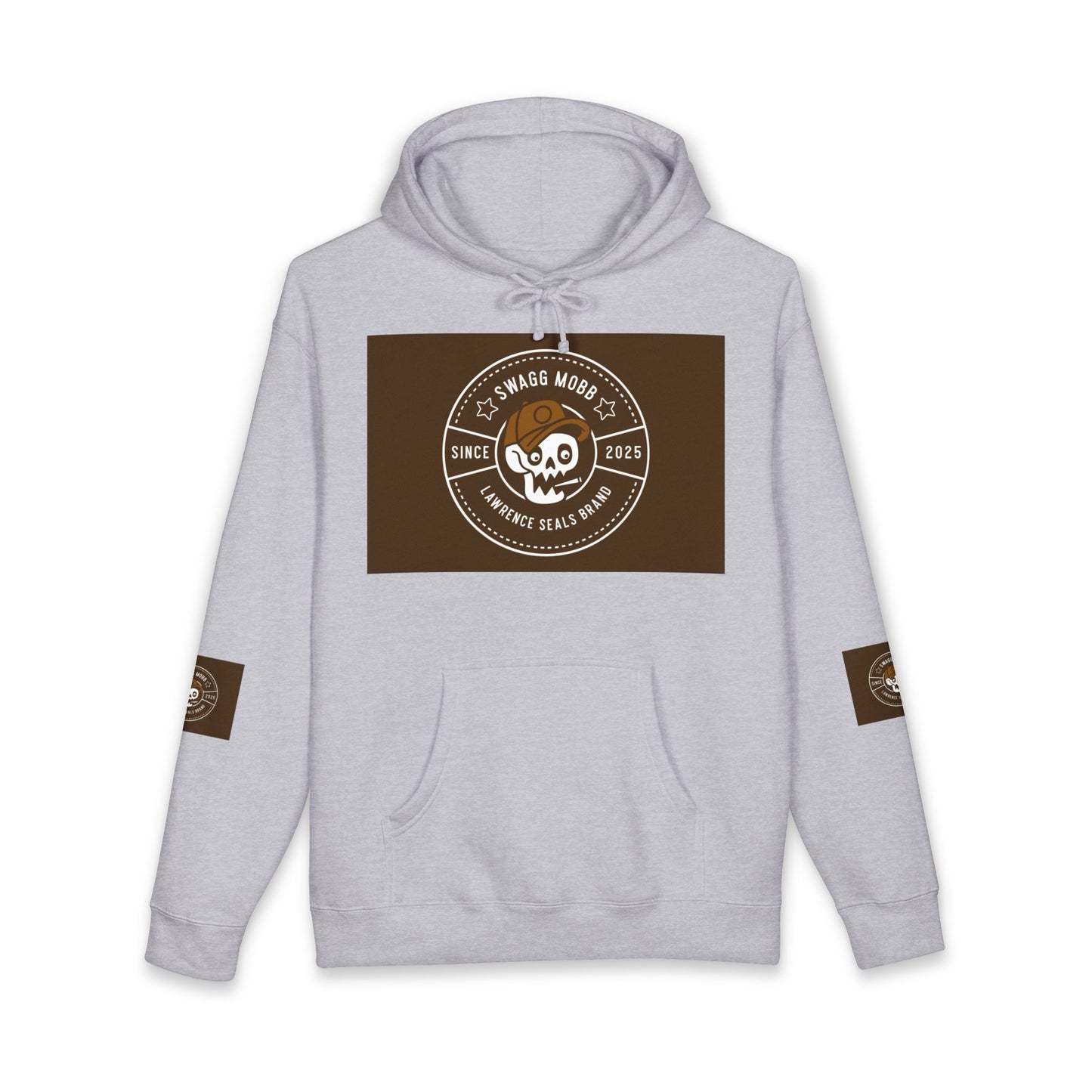 Skull Badge Hoodie – Stoner's Daily Brew Coffee Logo Sweatshirt