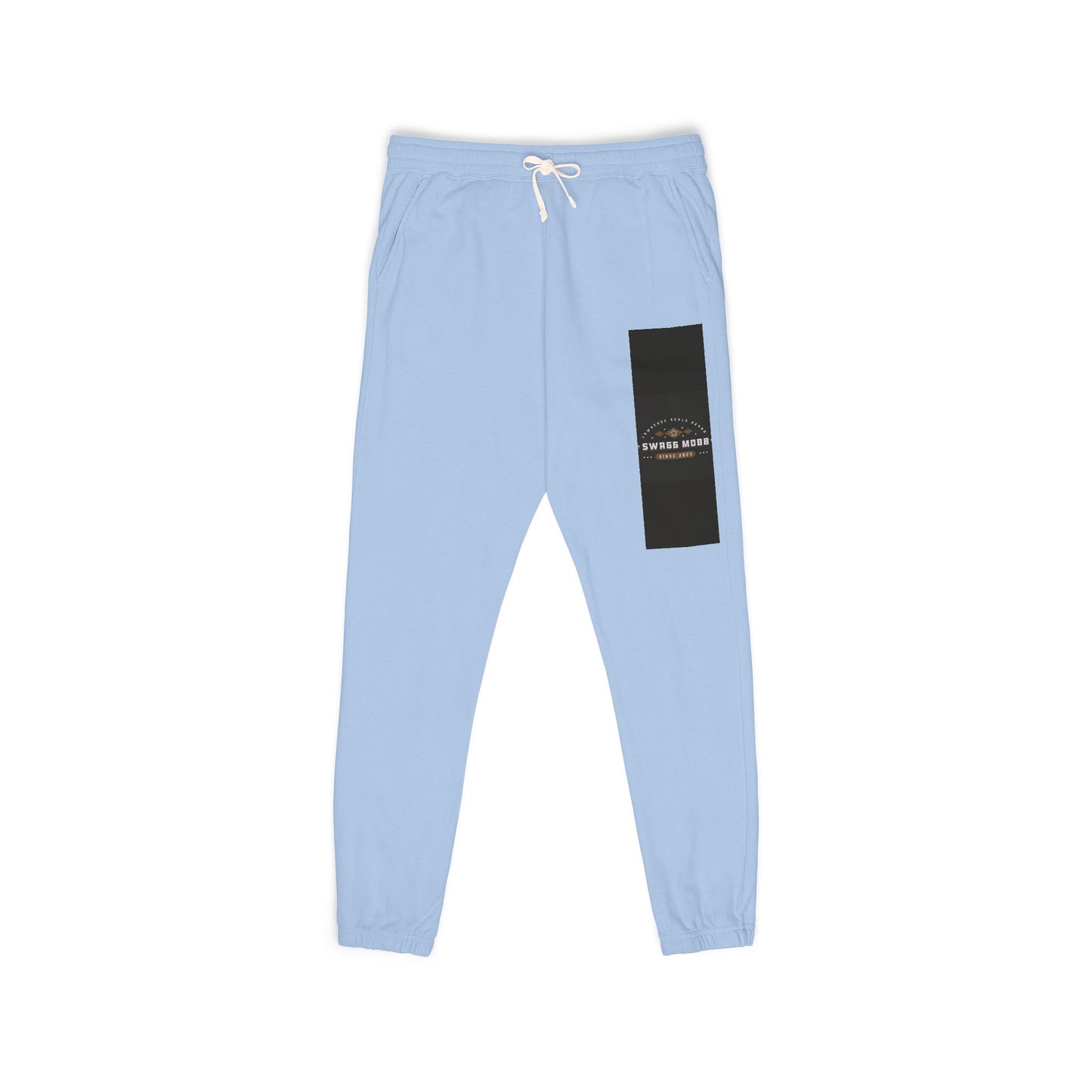 Fleece Sweatpants — Rustic Patch 'Coastal Riders' Graphic