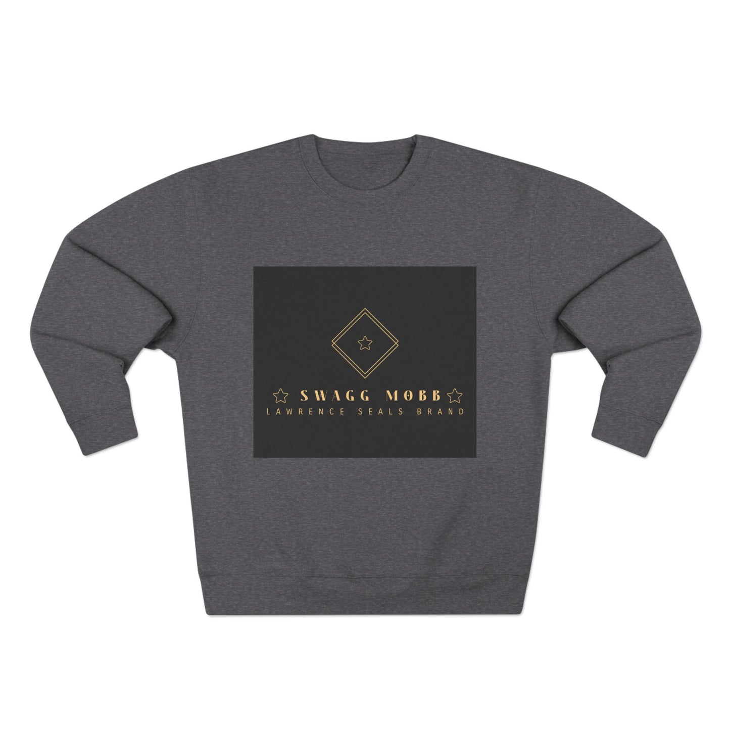 Luxury Logo Sweatshirt — Gold Emblem Crewneck