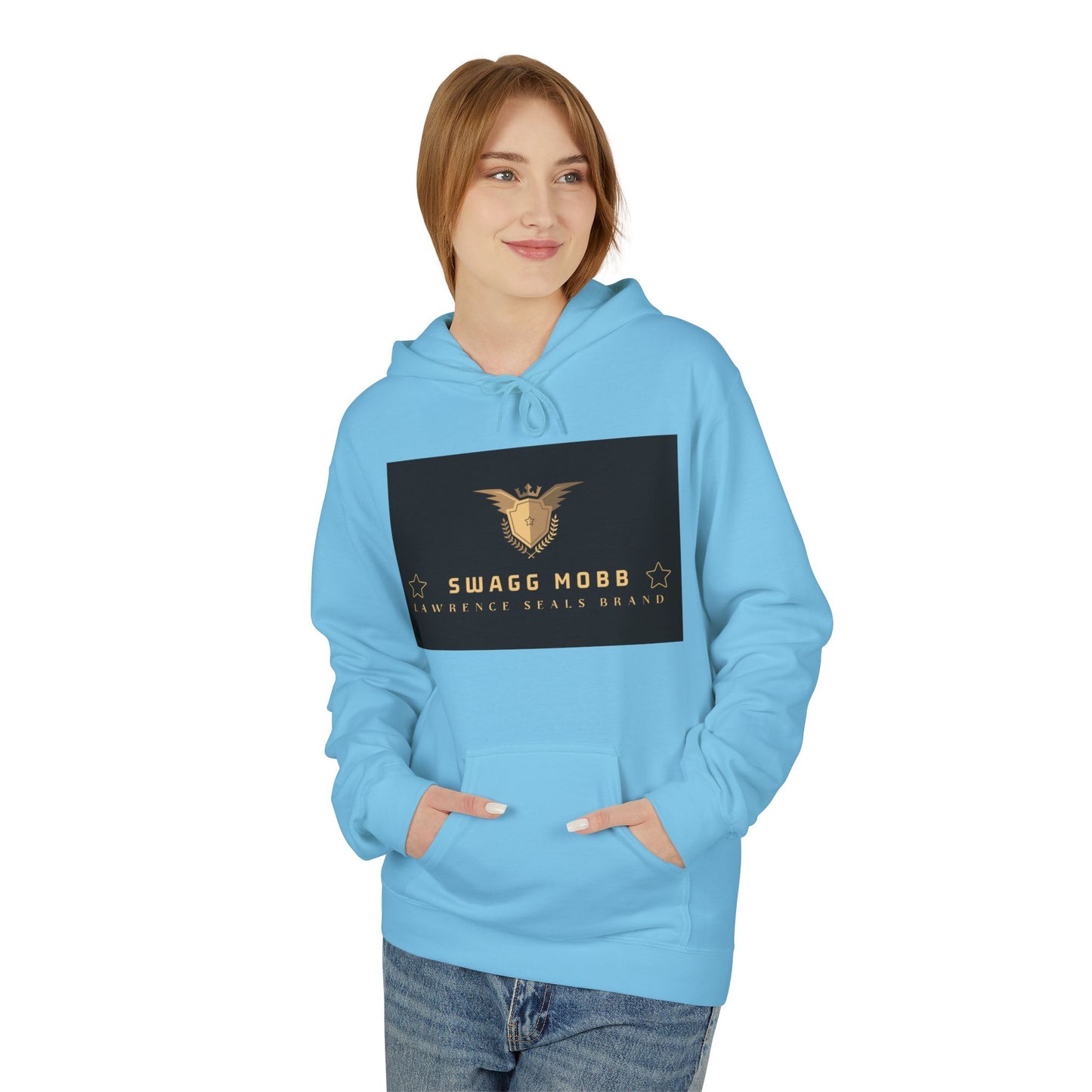 Hoodie - Swagg Mobb Gold Eagle Logo Pullover