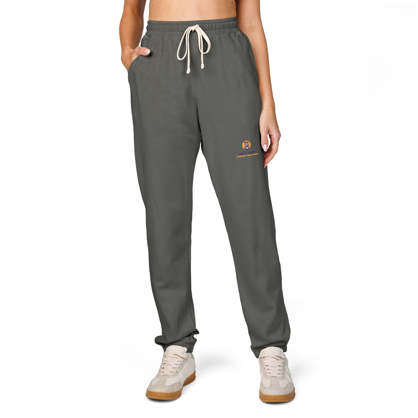 Comfortable Unisex Garment-Dyed Fleece Sweatpants with Casual Style
