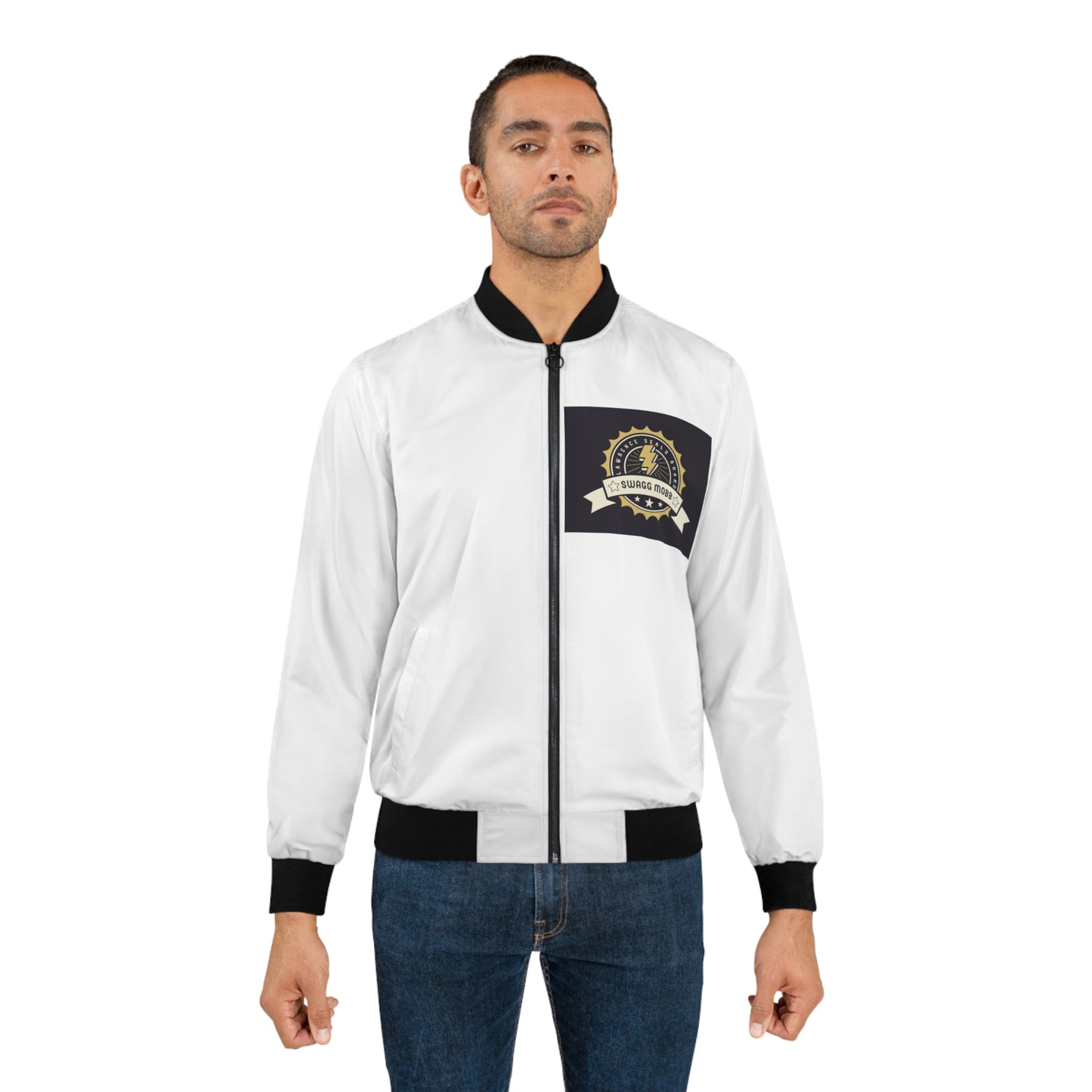 Veteran Pride Bomber Jacket — "Service & Sacrifice" Chest Emblem