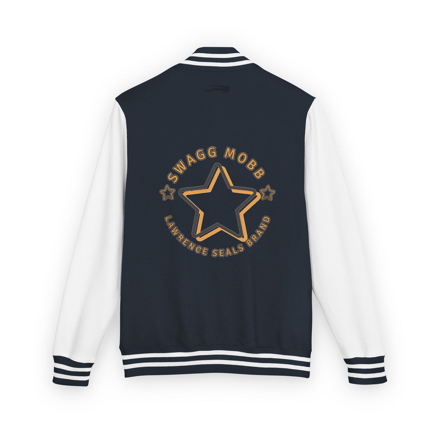 Unisex Heavyweight Letterman Jacket - Stylish Star & Badge Design, Sports Apparel, Cozy Layer, Perfect Gift for Graduations, Birthdays