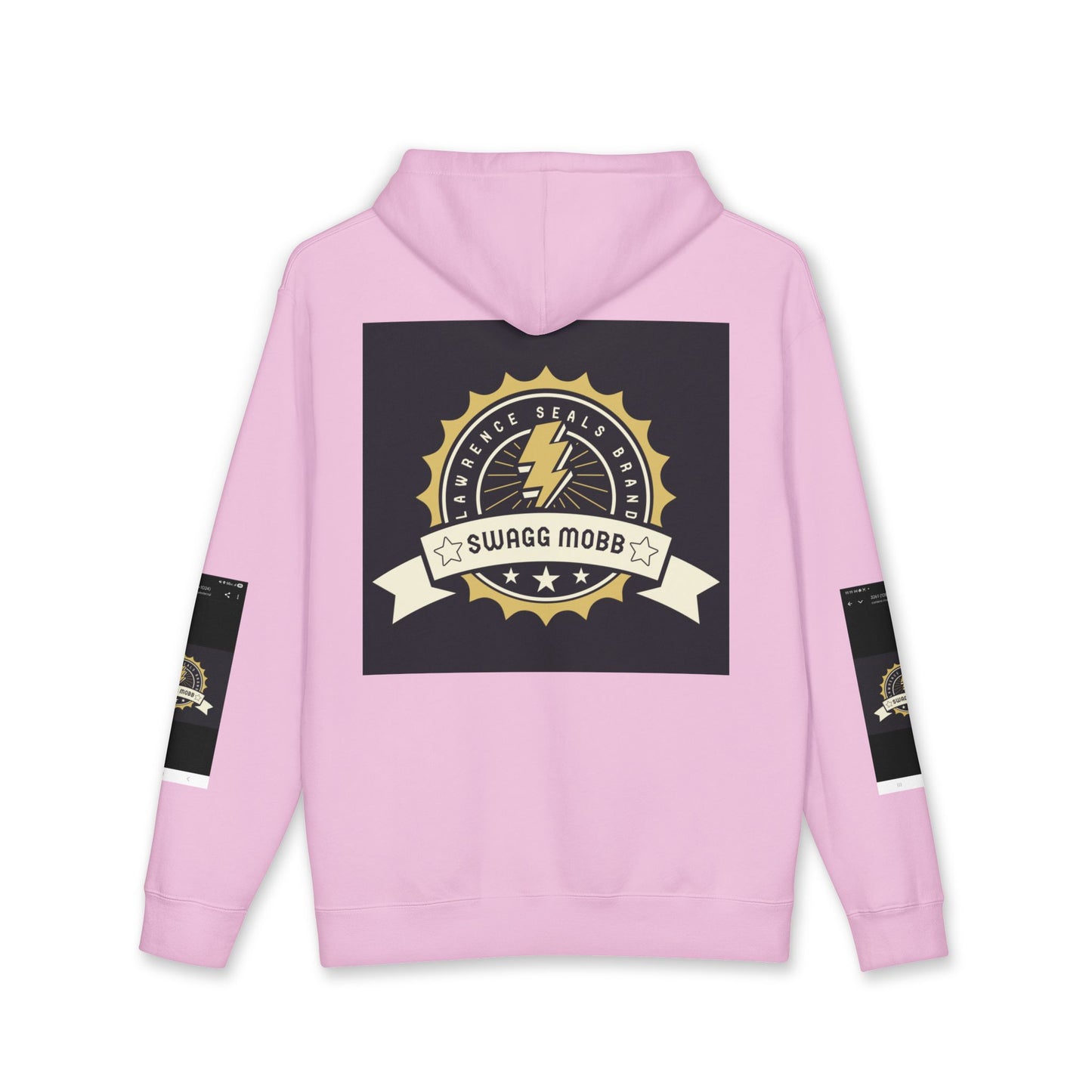 Swagg Mobz Lightning Logo Hoodie — Vintage Badge Graphic Hoodie
