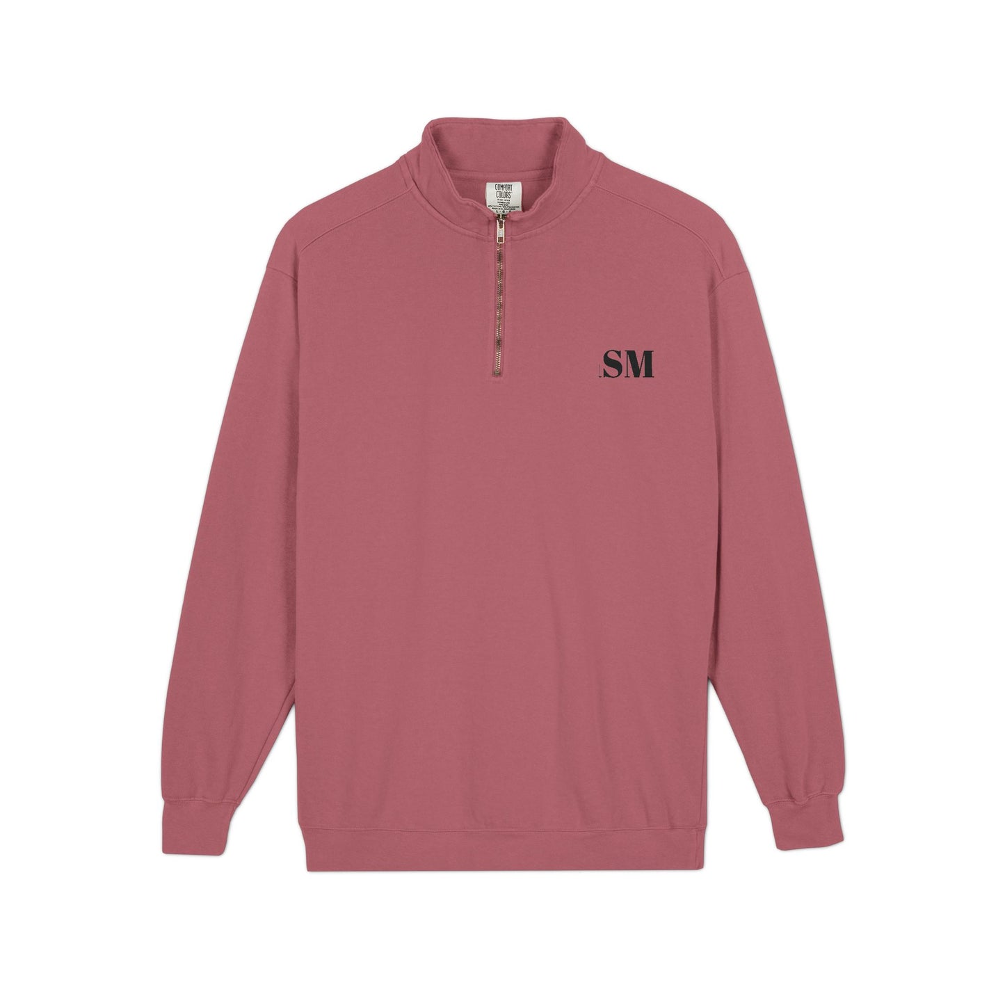 Quarter-Zip Sweatshirt — Vintage Crest "Always Forward" Chest Logo