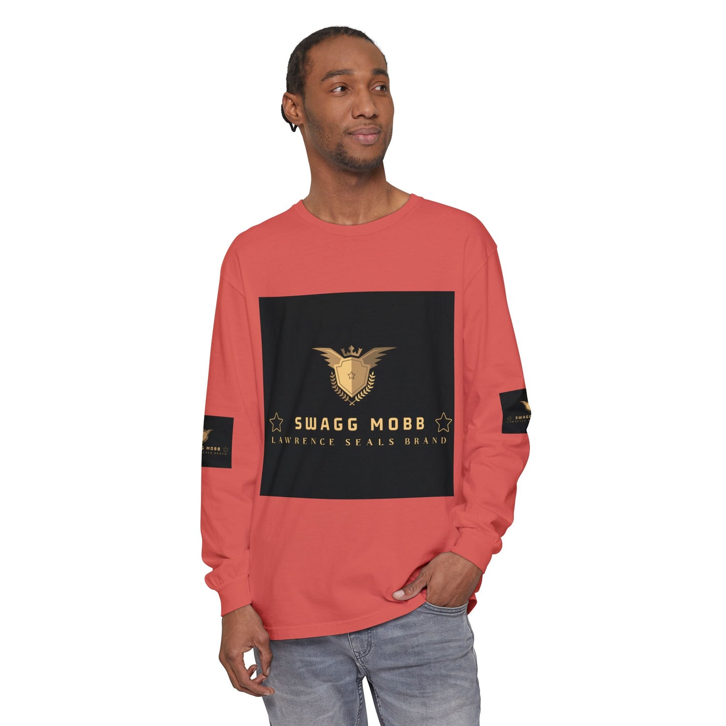 Swagg Mobb Eagle Logo Long Sleeve T-Shirt