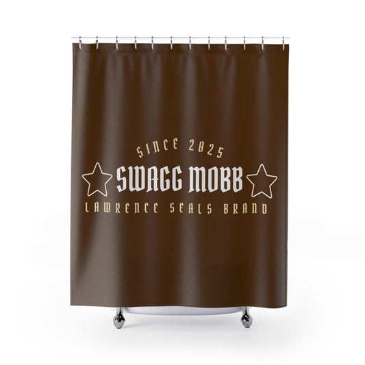 Swagg Mobb Shower Curtain - Stylish Home Decor, Unique Bathroom Accessory, Trendy Gift, Modern Design, Since 2025 Statement